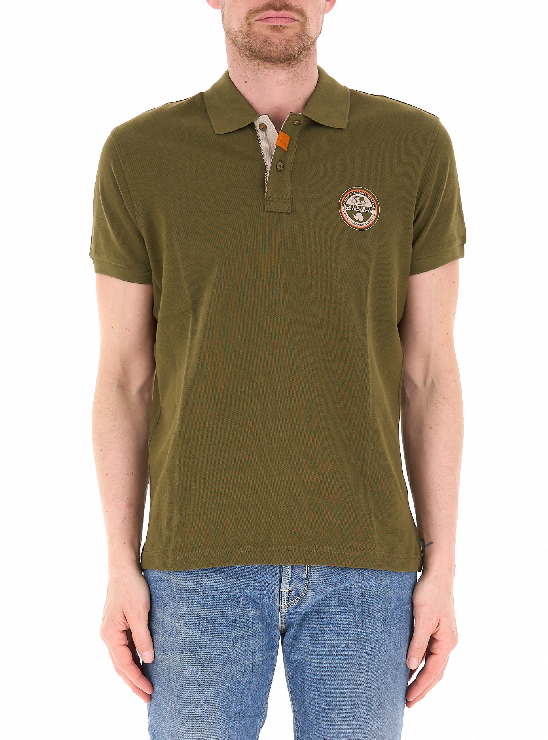 Polo in cotone VERDE OLIVA L
