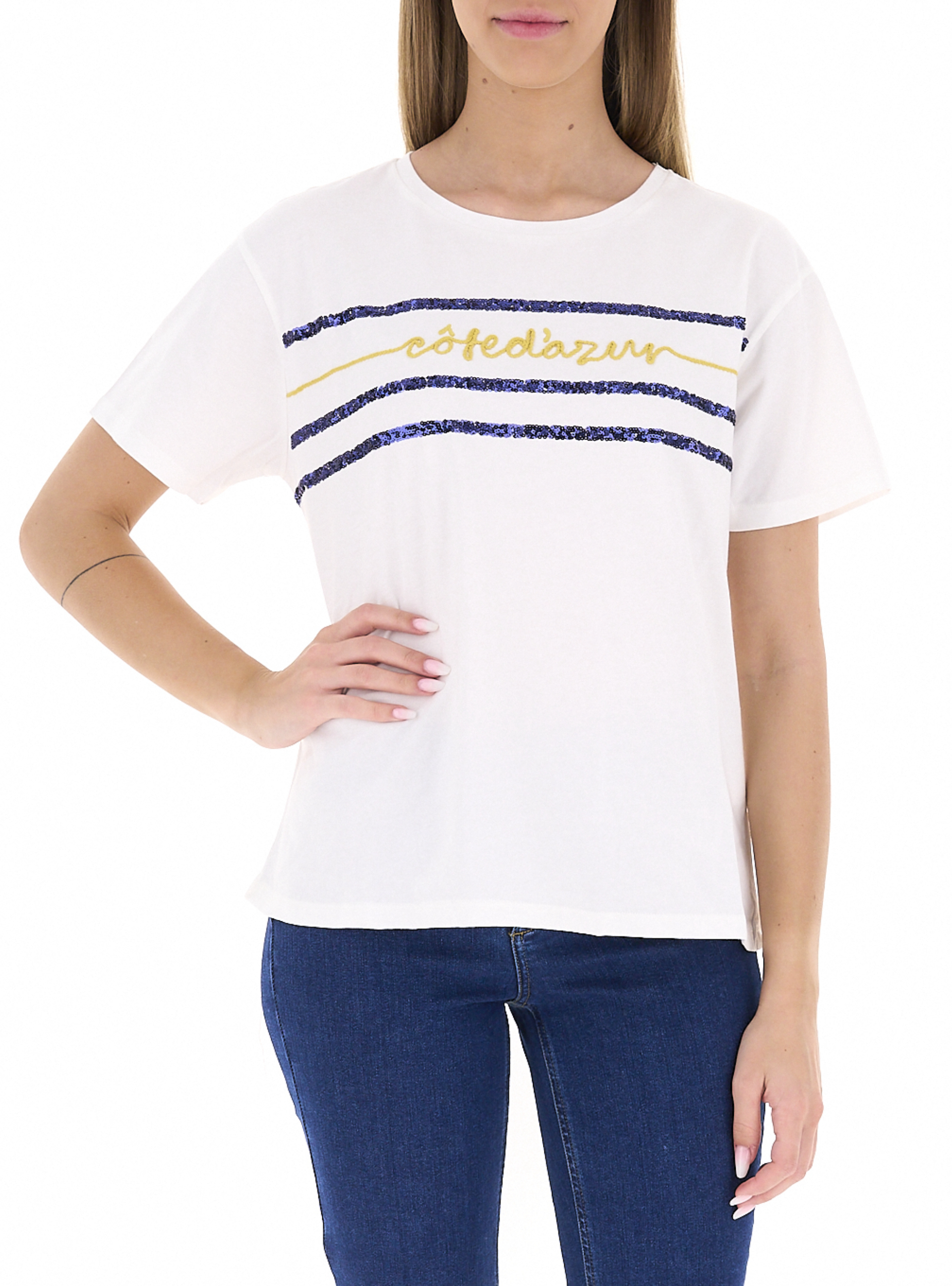 T-shirt girocollo PANNA 46