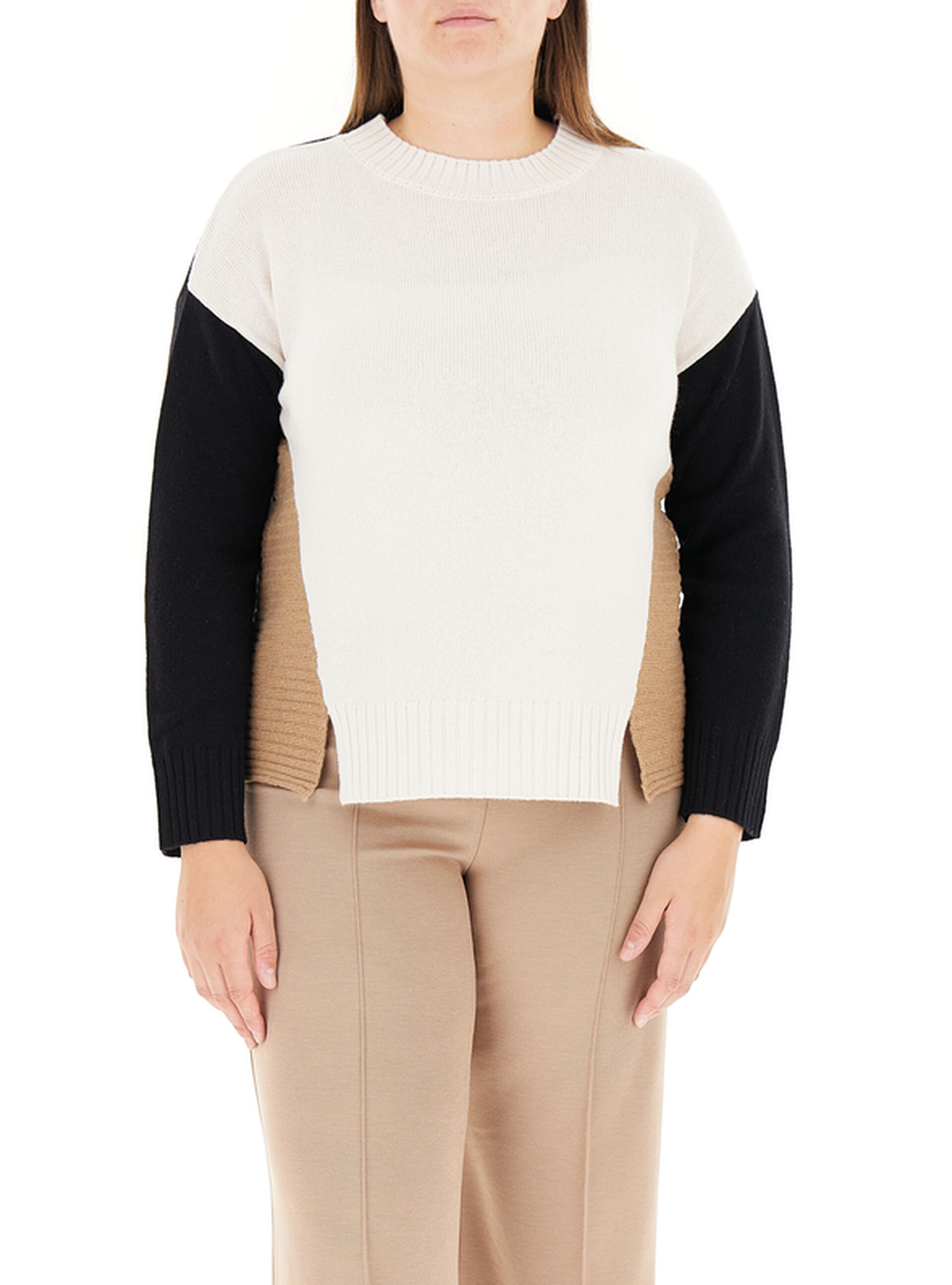 Maglione misto lana PANNA XL