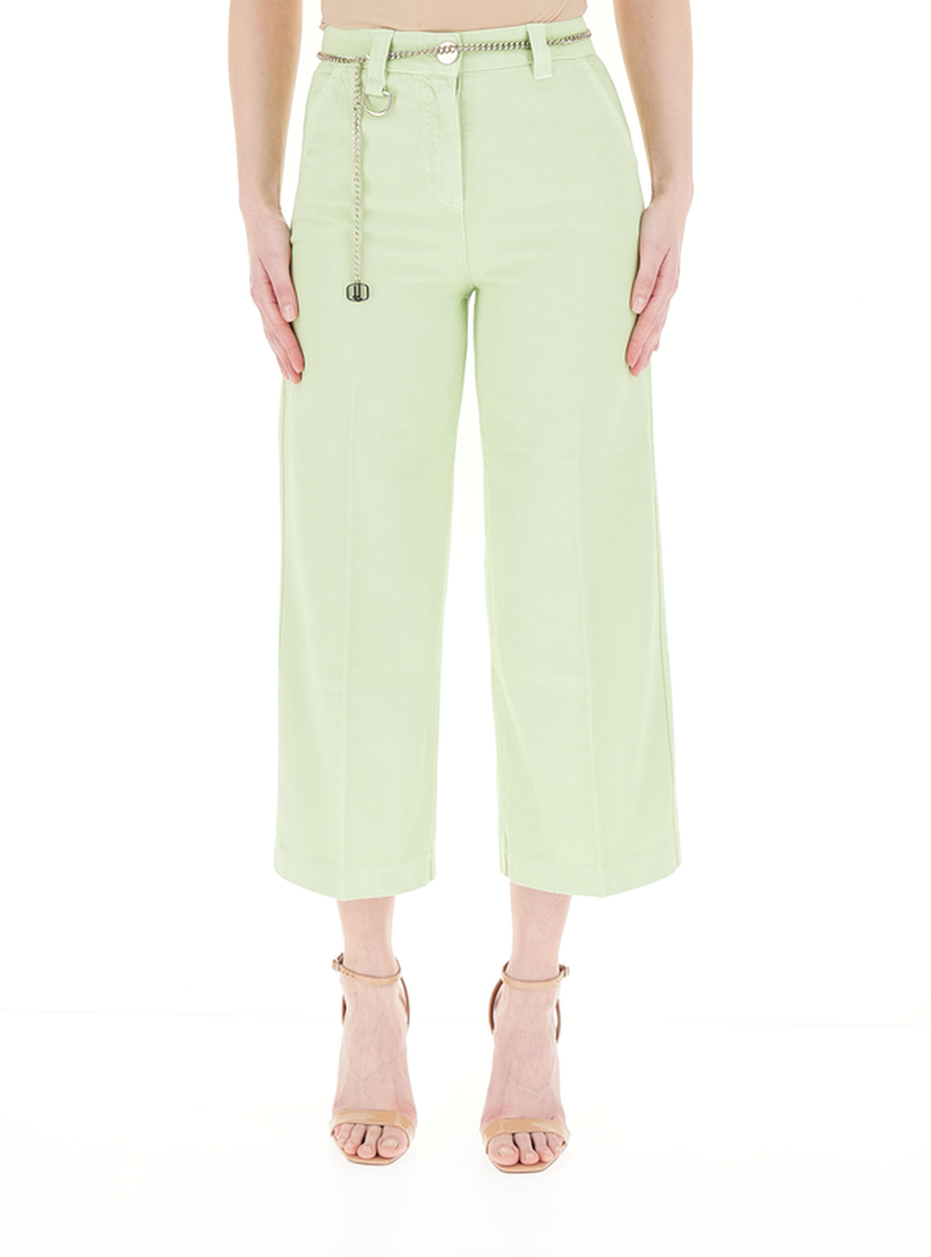 LIU JO Pantalone in cotone VERDE