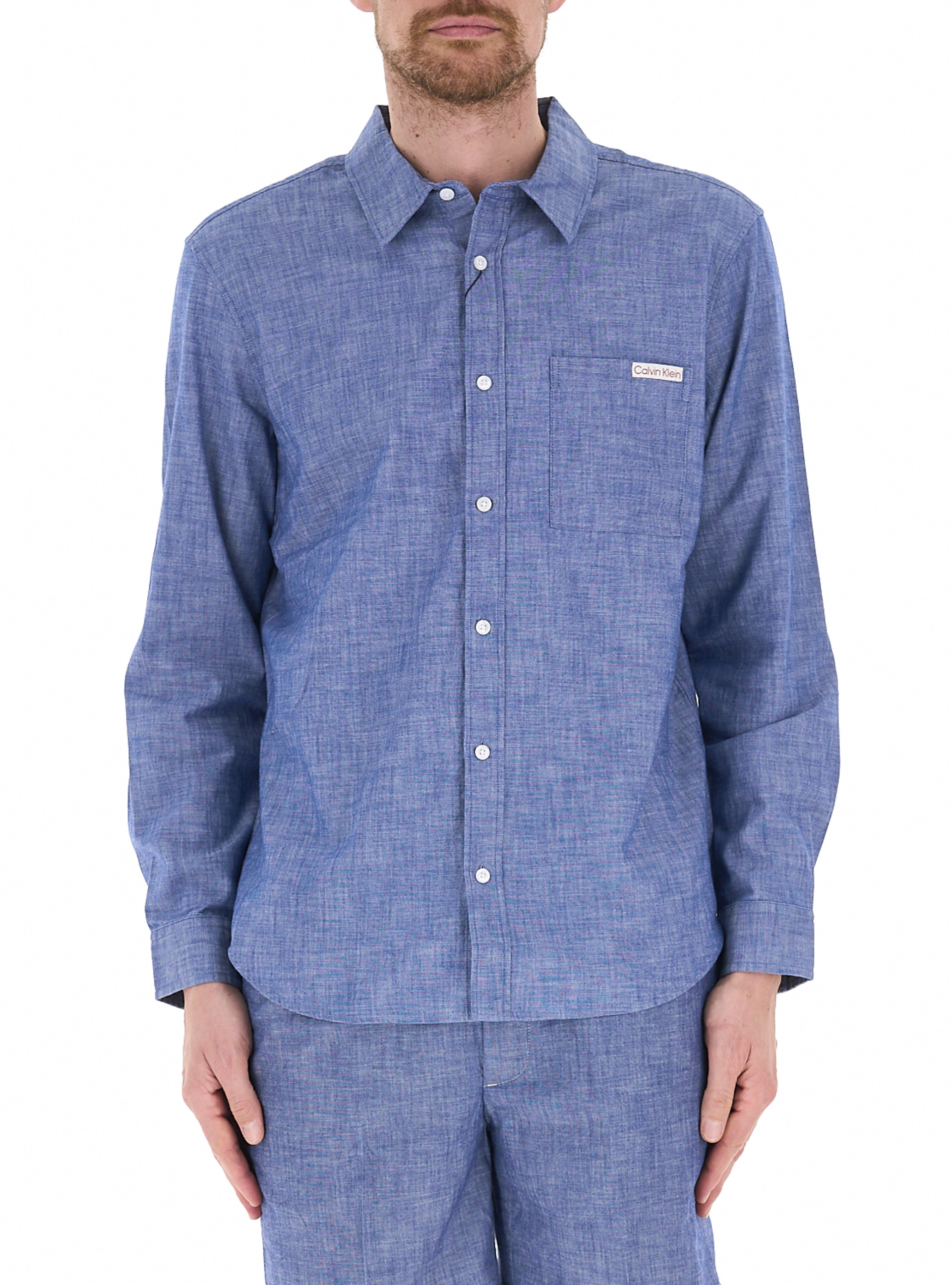 Camicia in jeans AZZURRO OXFORD XL