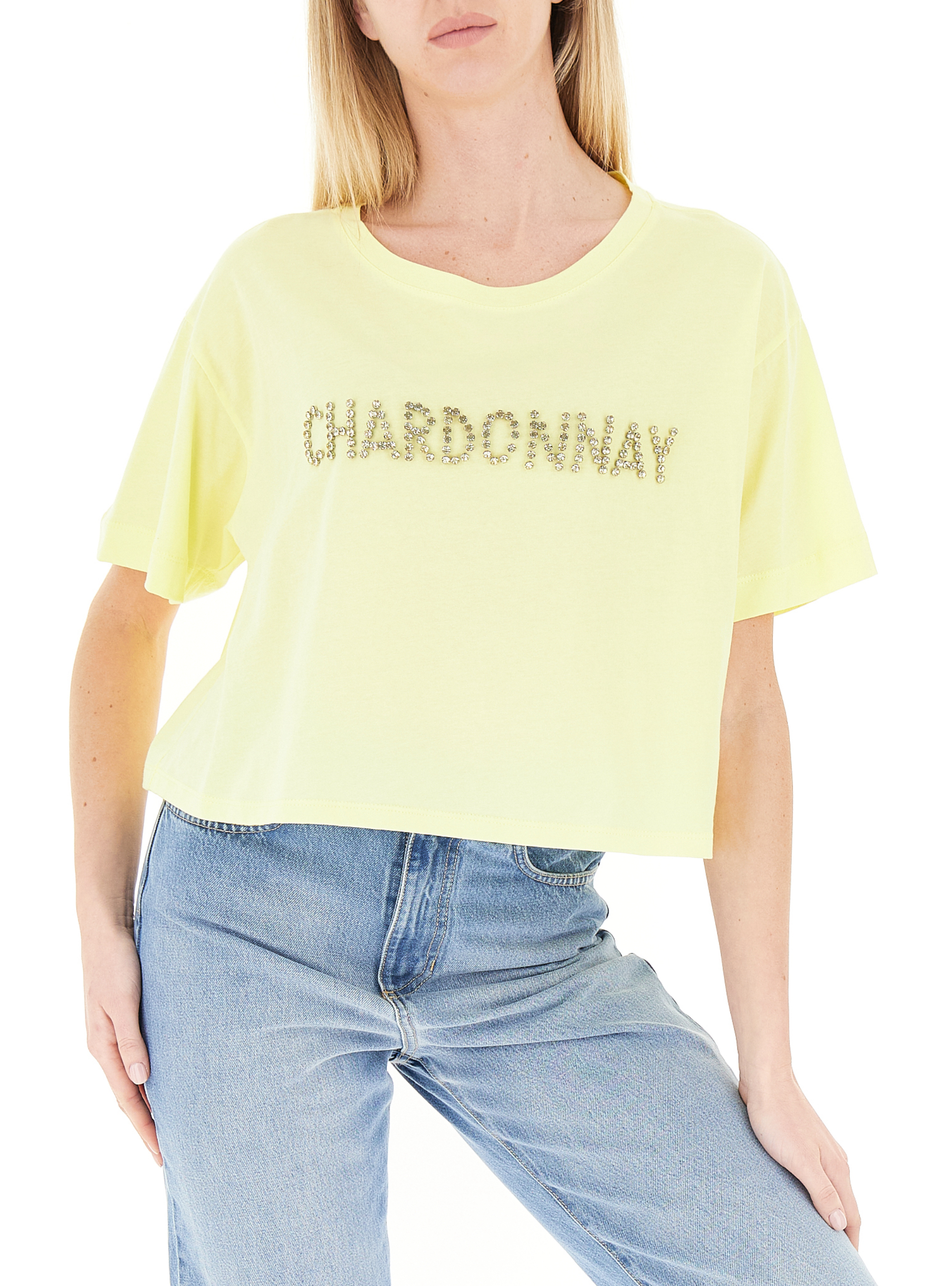 T-shirt girocollo GIALLO