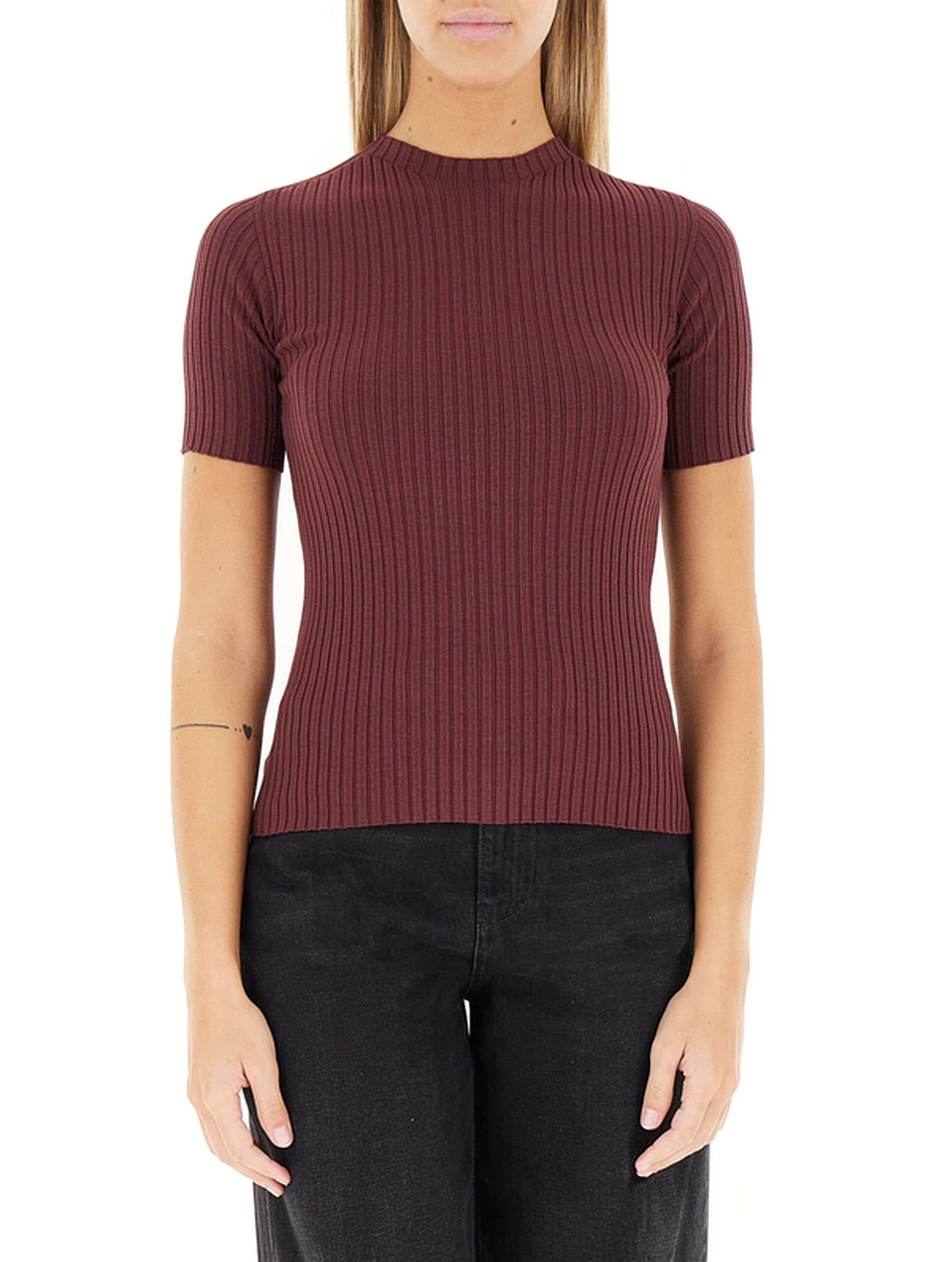 Maglia a costine MATTONE UNI