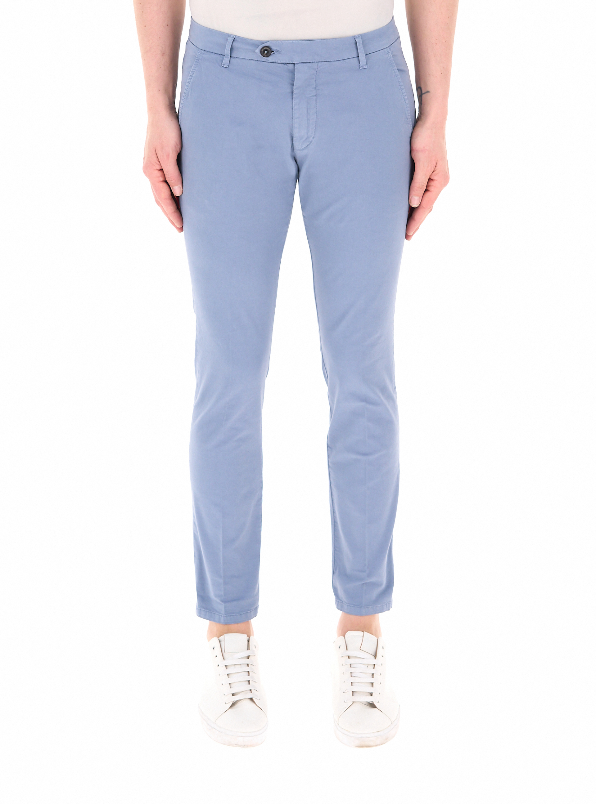 Pantalone chino AZZURRO POLVERE 34