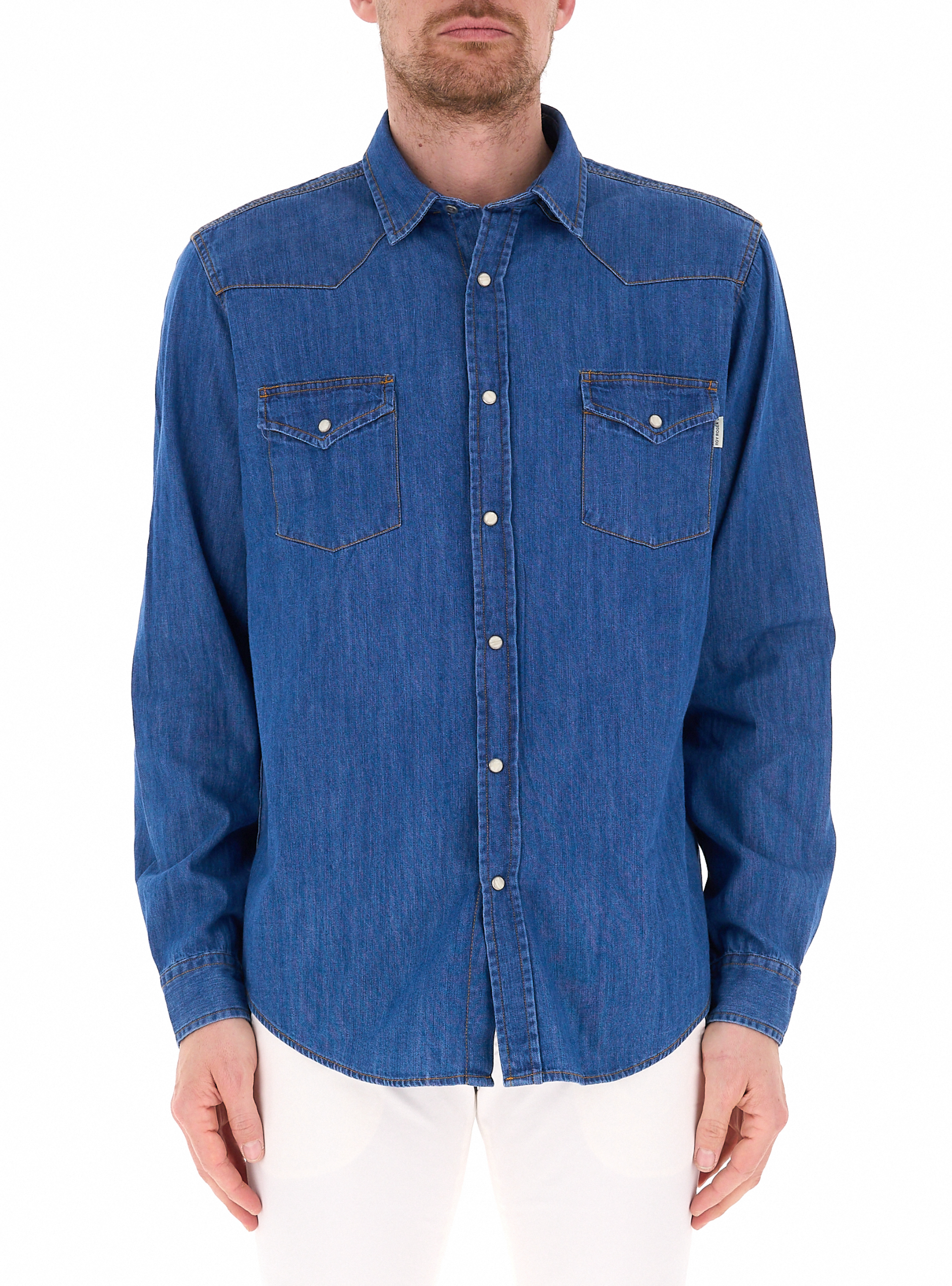 ROY ROGER'S Camicia in jeans BLU