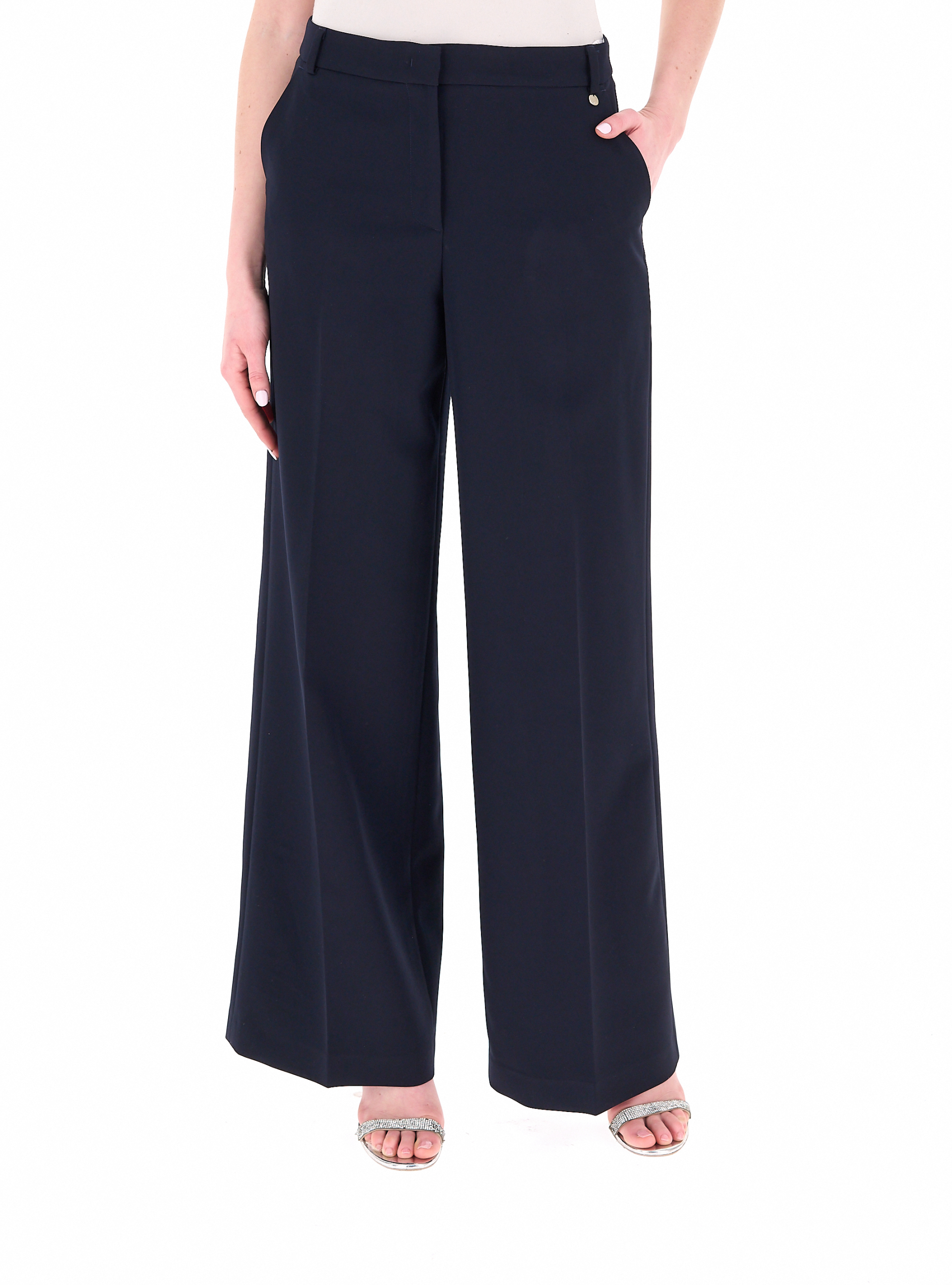Pantalone wide leg LIU JEANS BLU NAVY 46