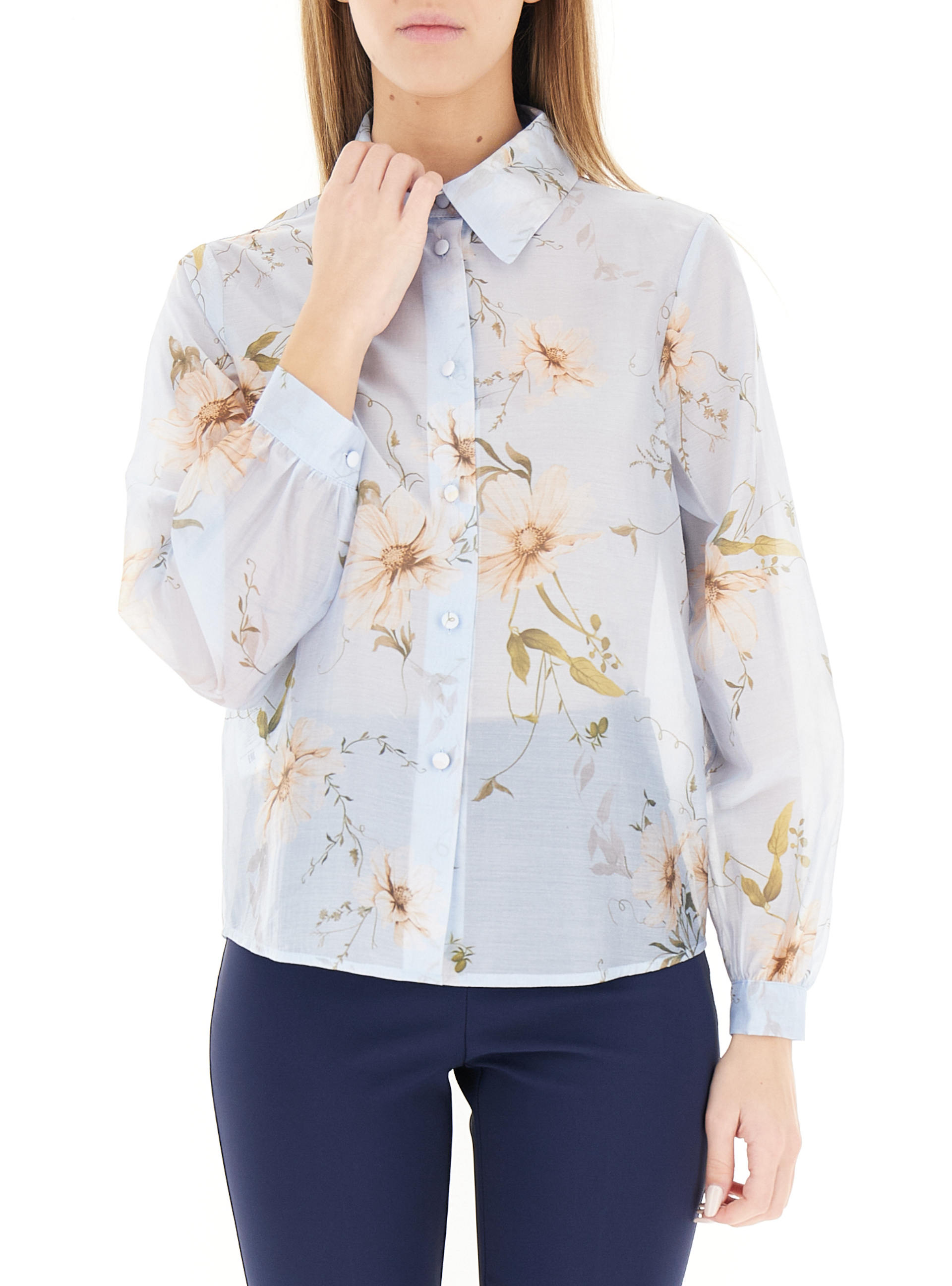Camicia velata AZZURRO CHIARO