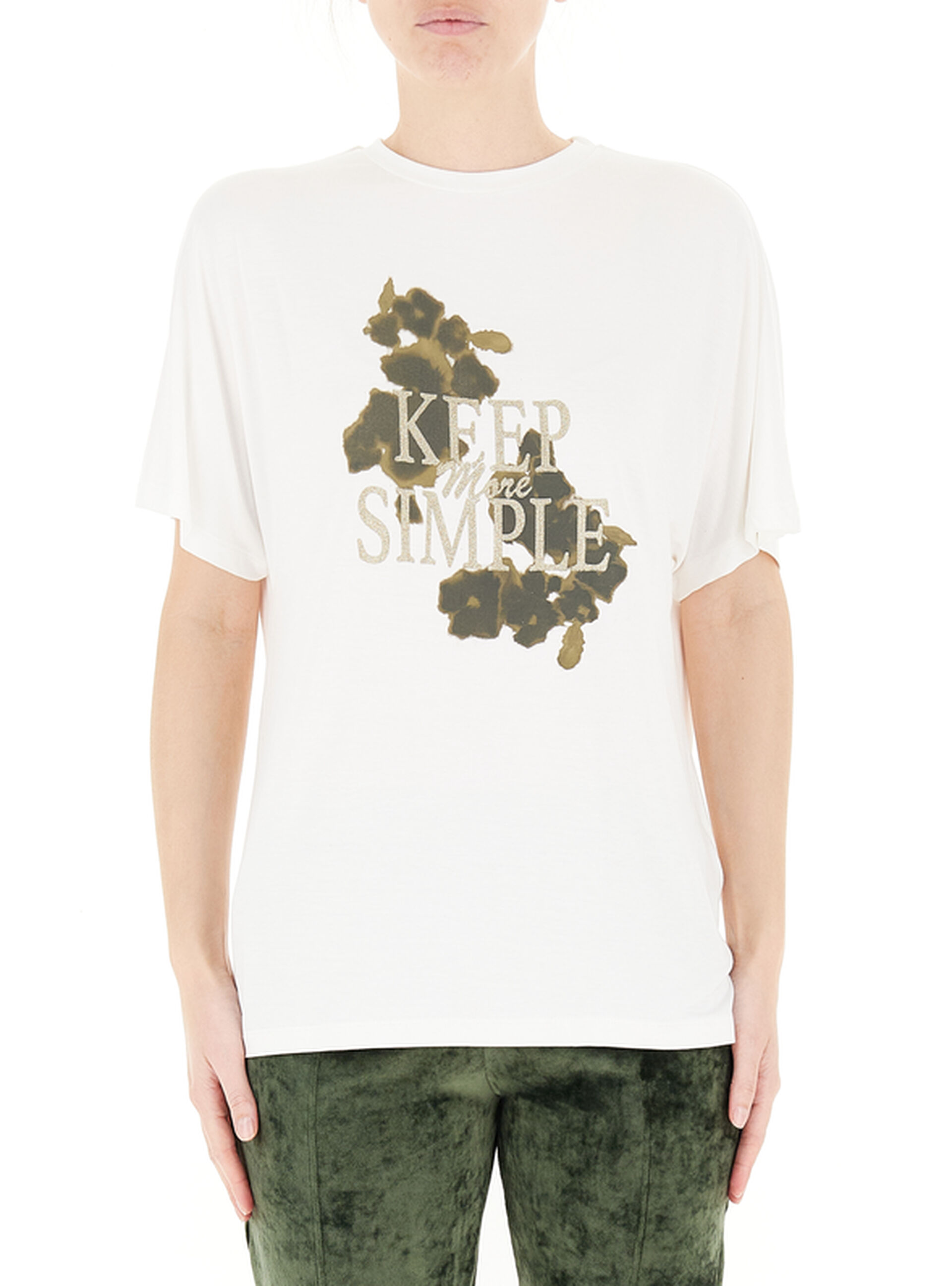 T-shirt girocollo PANNA