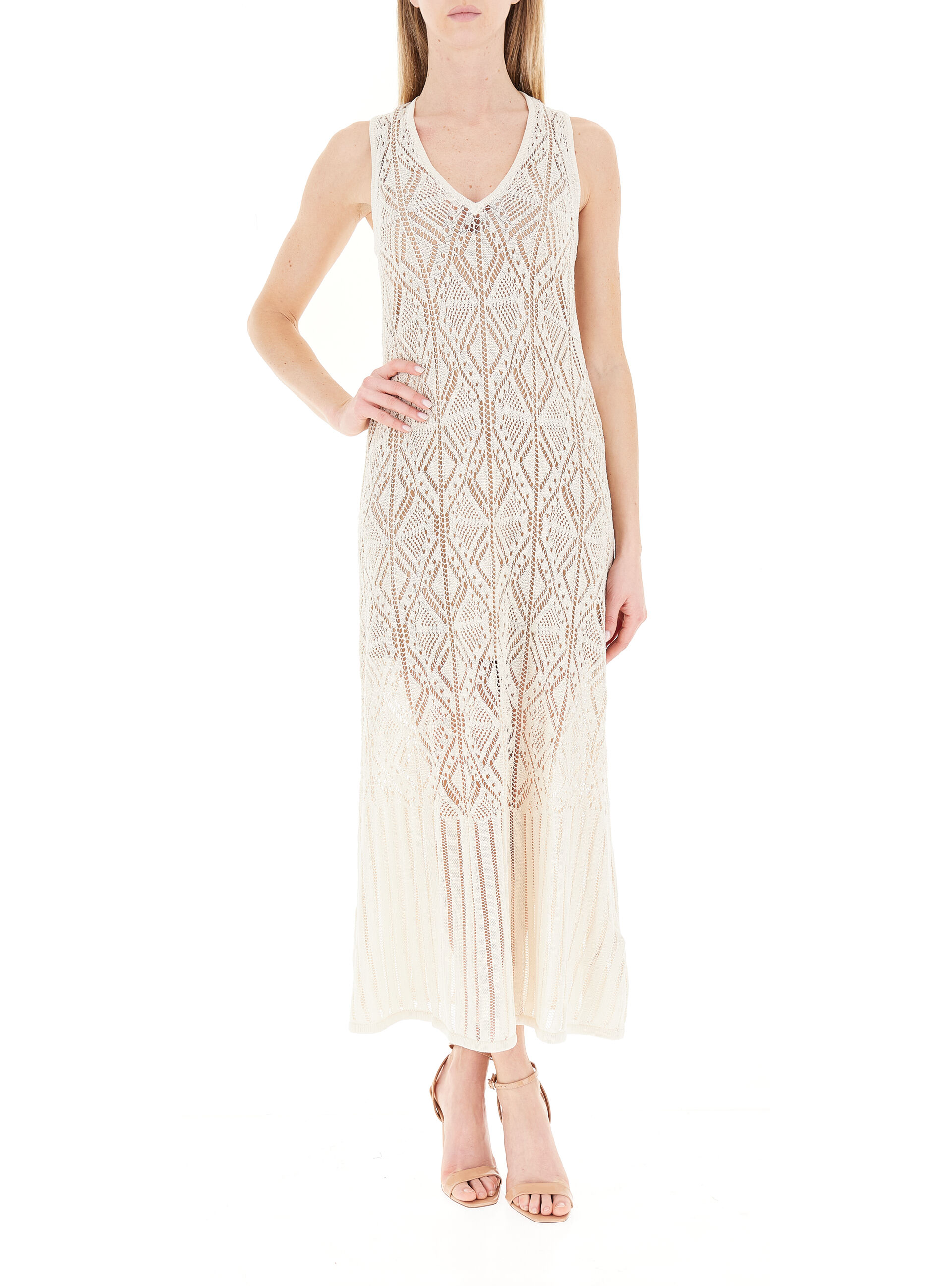 Abito in pizzo LIU JEANS PANNA M