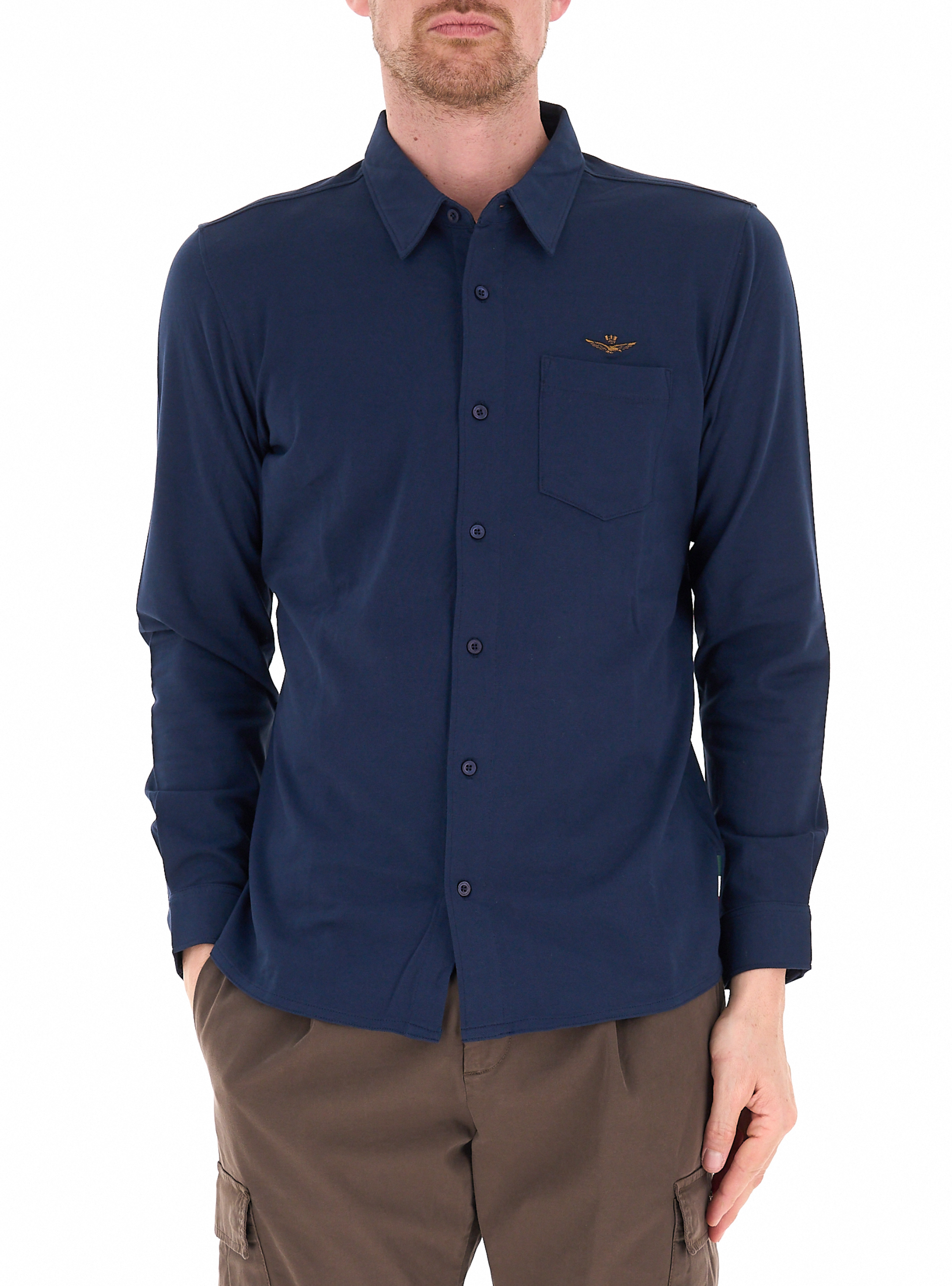 Camicia maniche lunghe BLU SCURO M