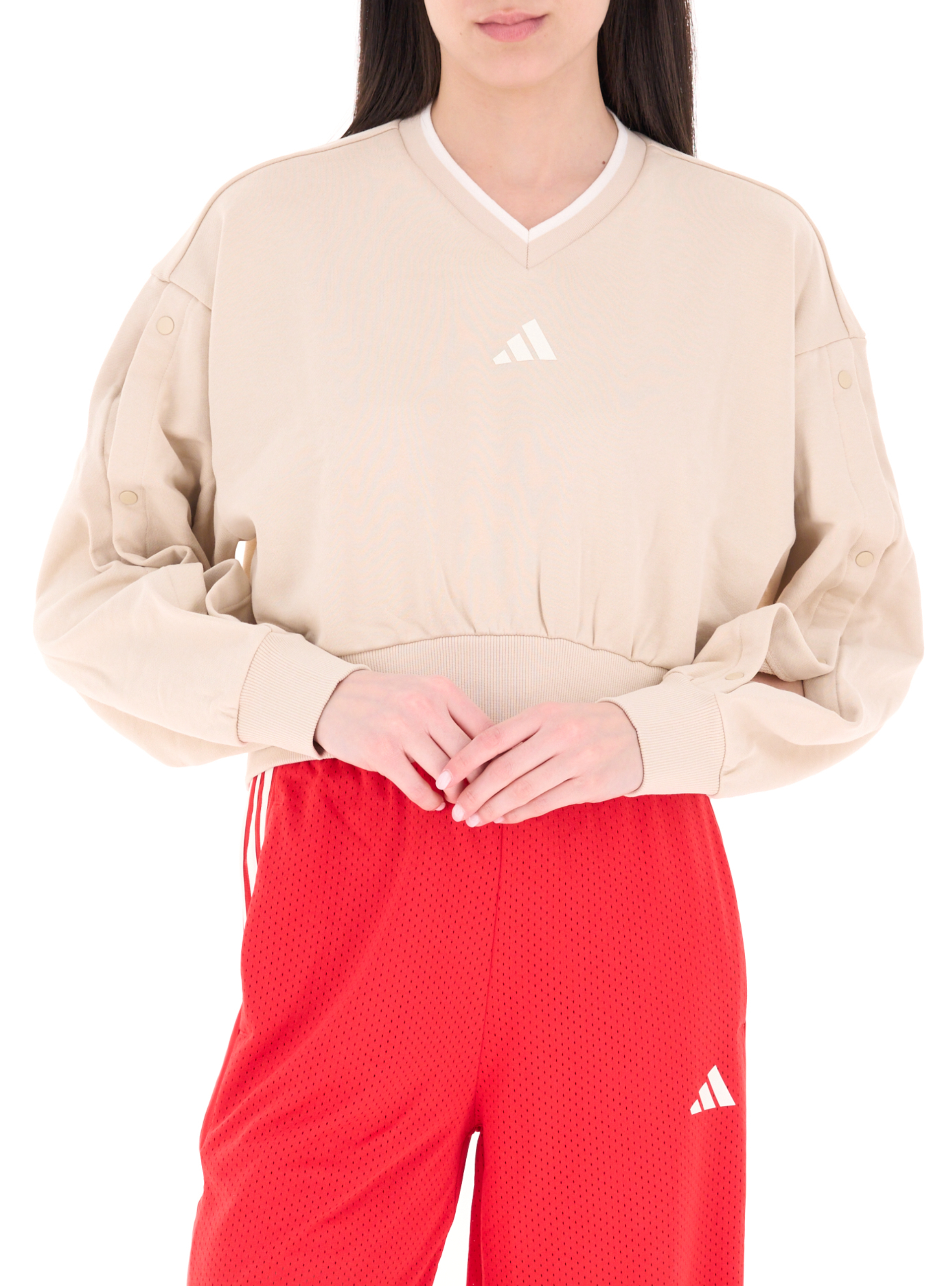Adidas Felpa in cotone BEIGE M