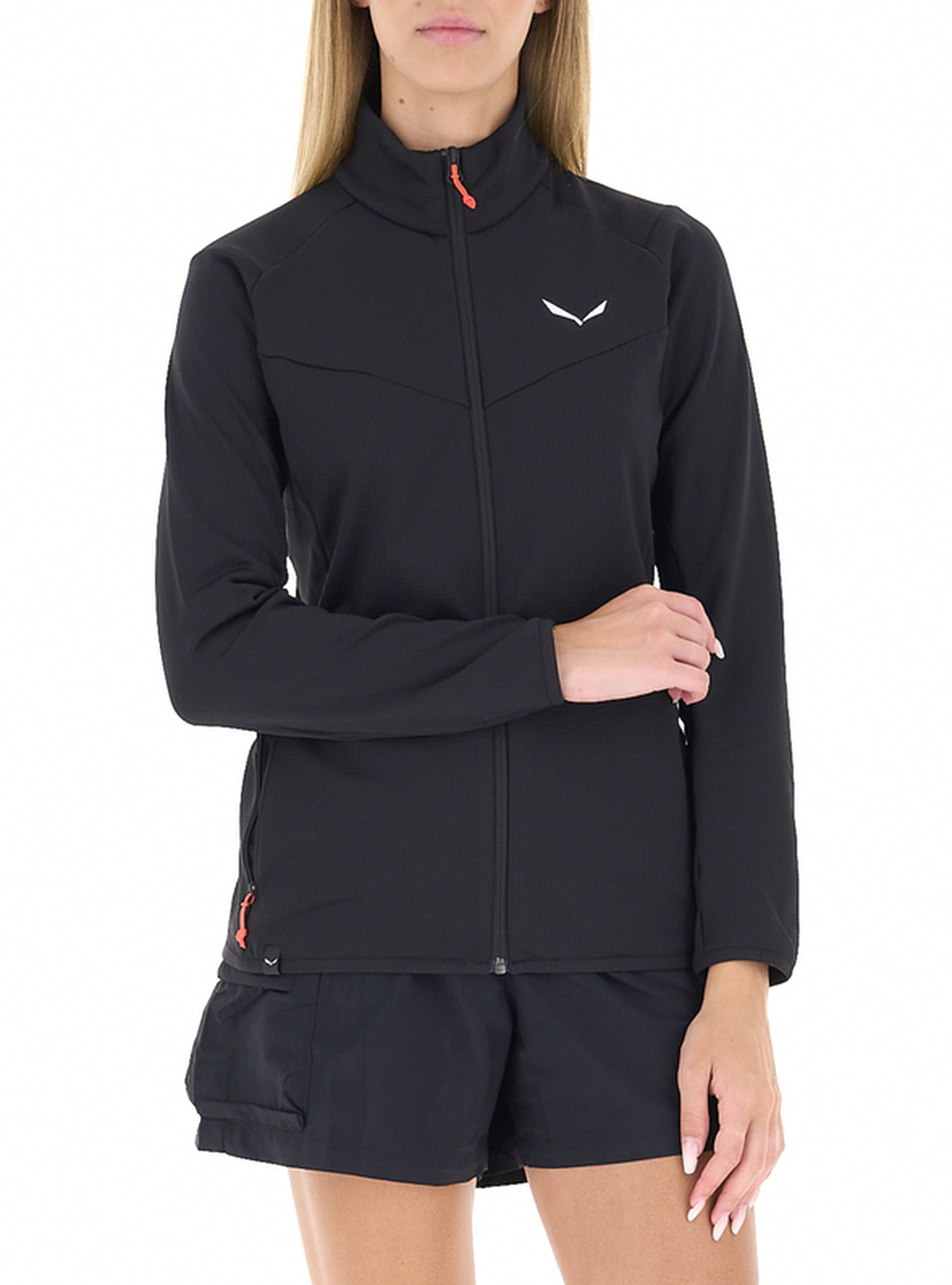 Salewa Felpa con zip NERO 46/40