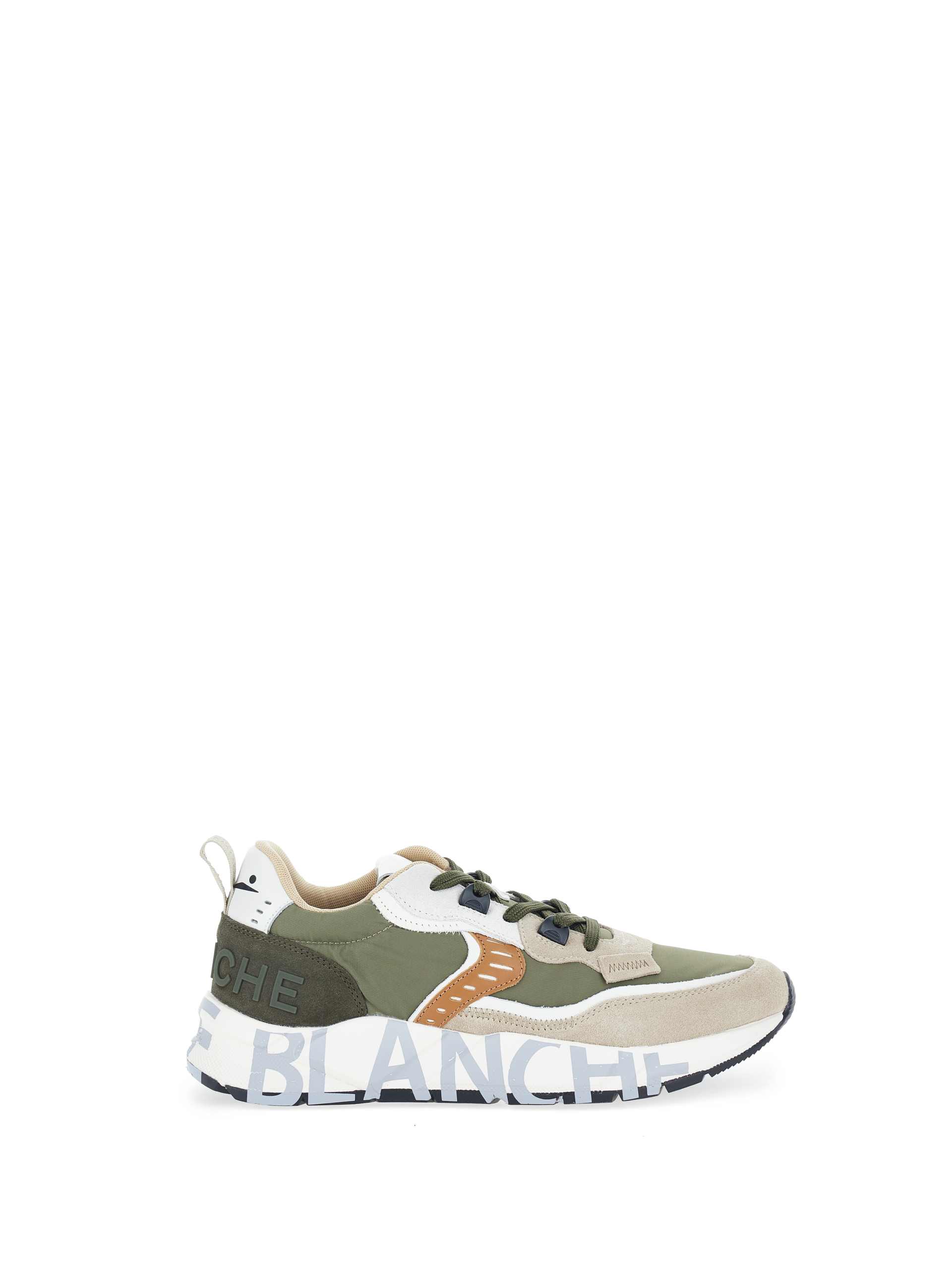 Sneakers con inserti VERDE MILITARE
