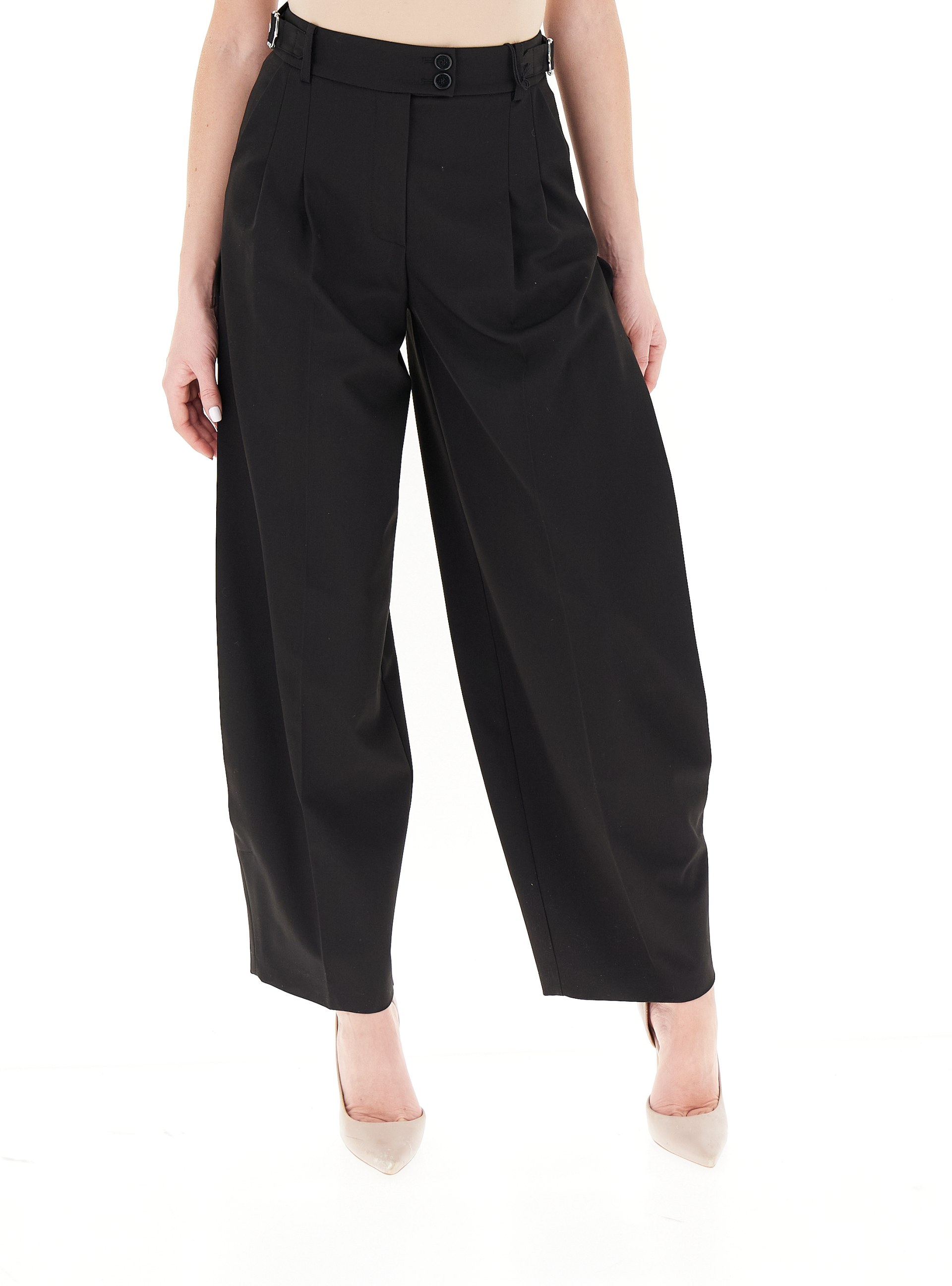 Pantalone wide leg NERO