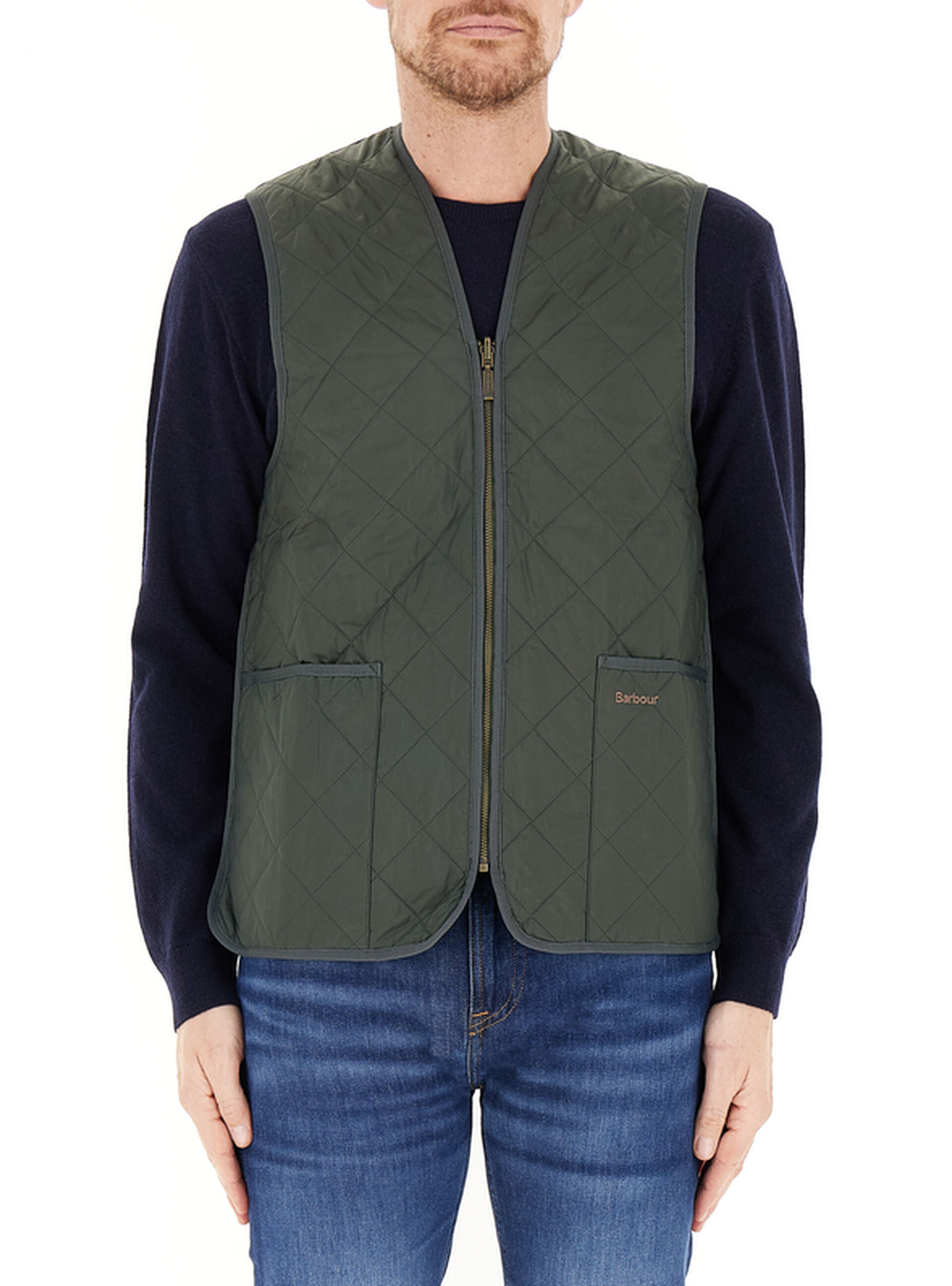 Gilet trapuntato VERDE MILITARE 38