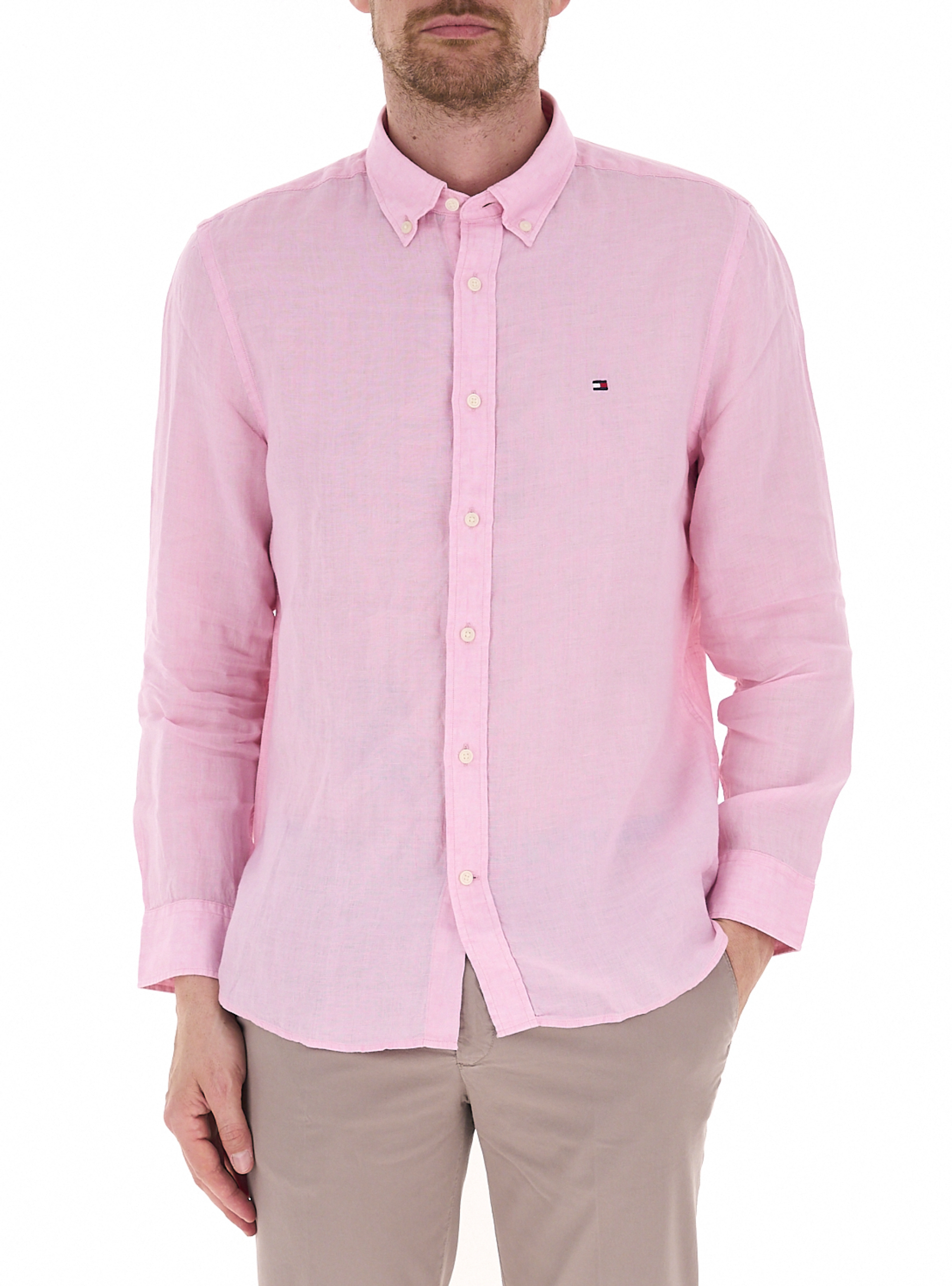 Camicia in lino ROSA