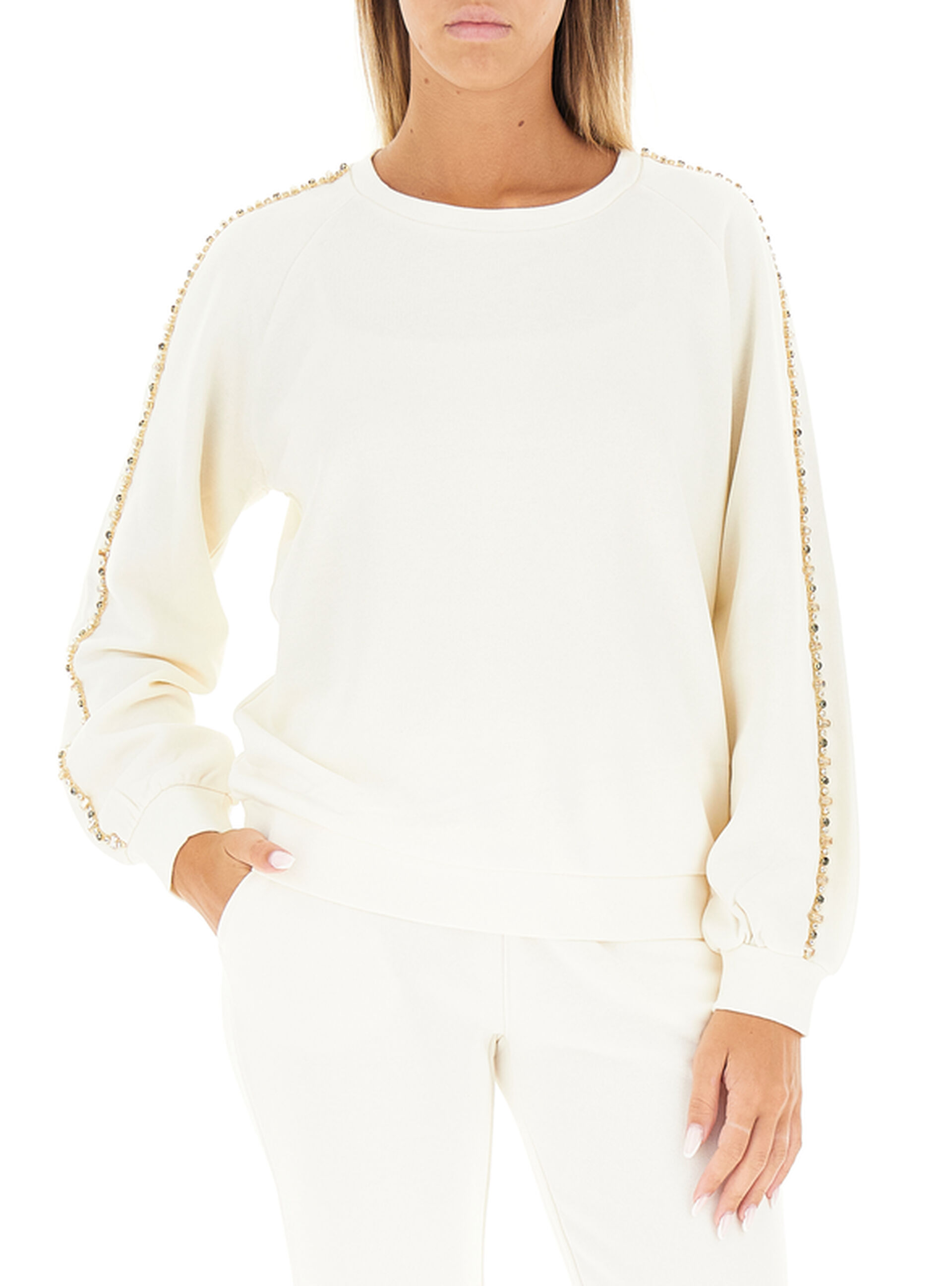 Felpa con strass SPORT PANNA S