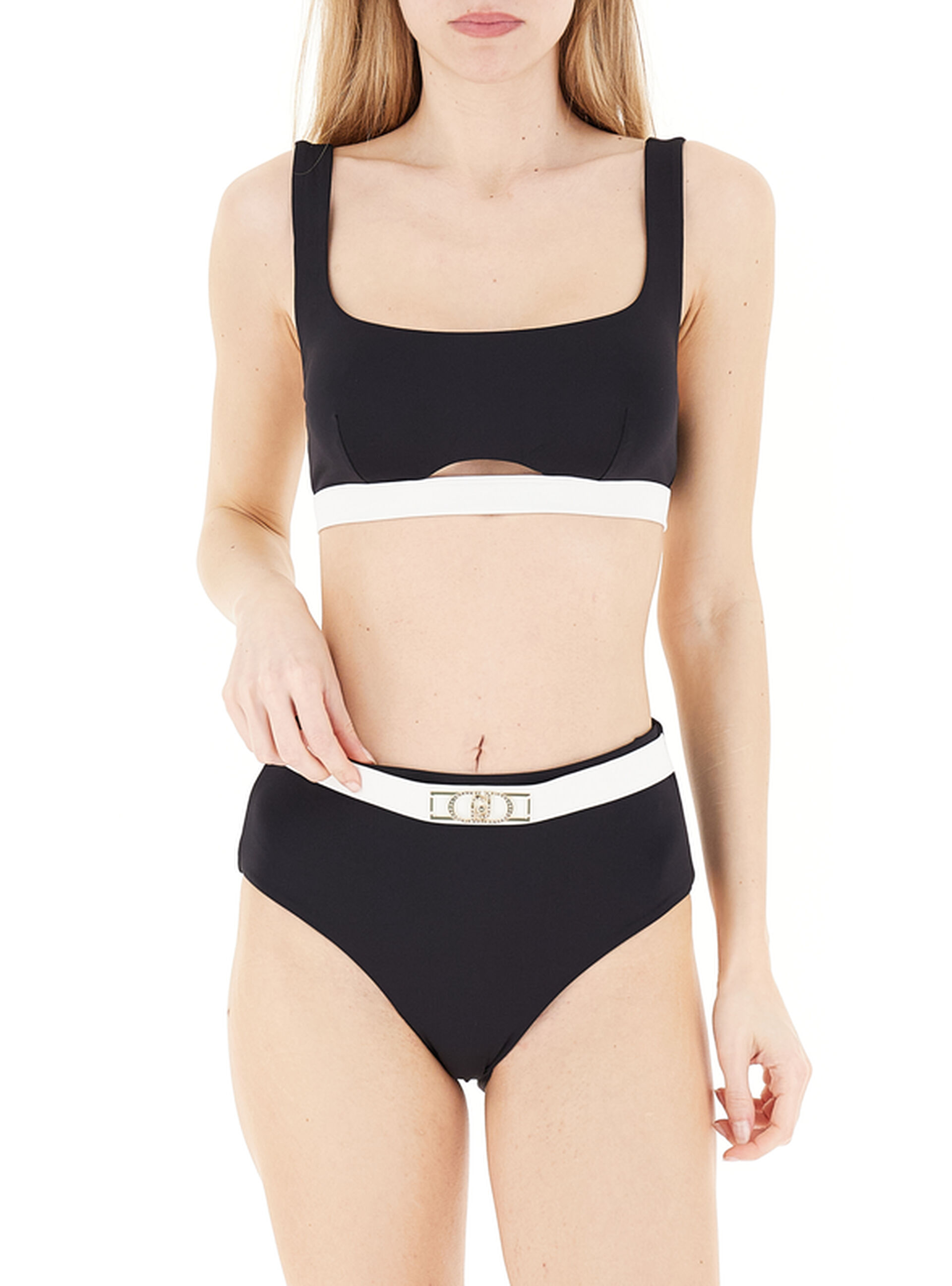 LIU JO Bikini a bralette NERO