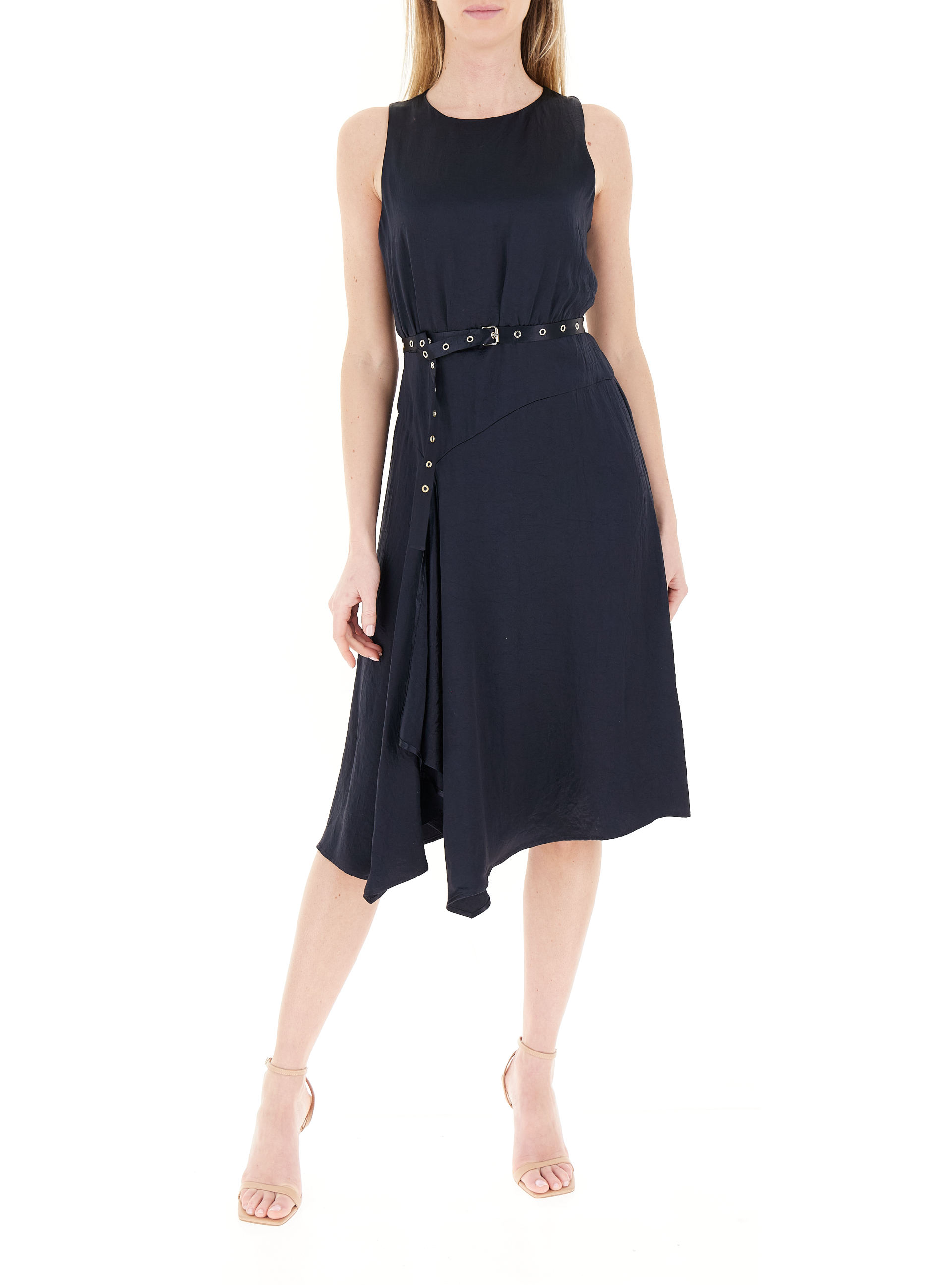 LIU JO Abito con cintura BLU NOTTE