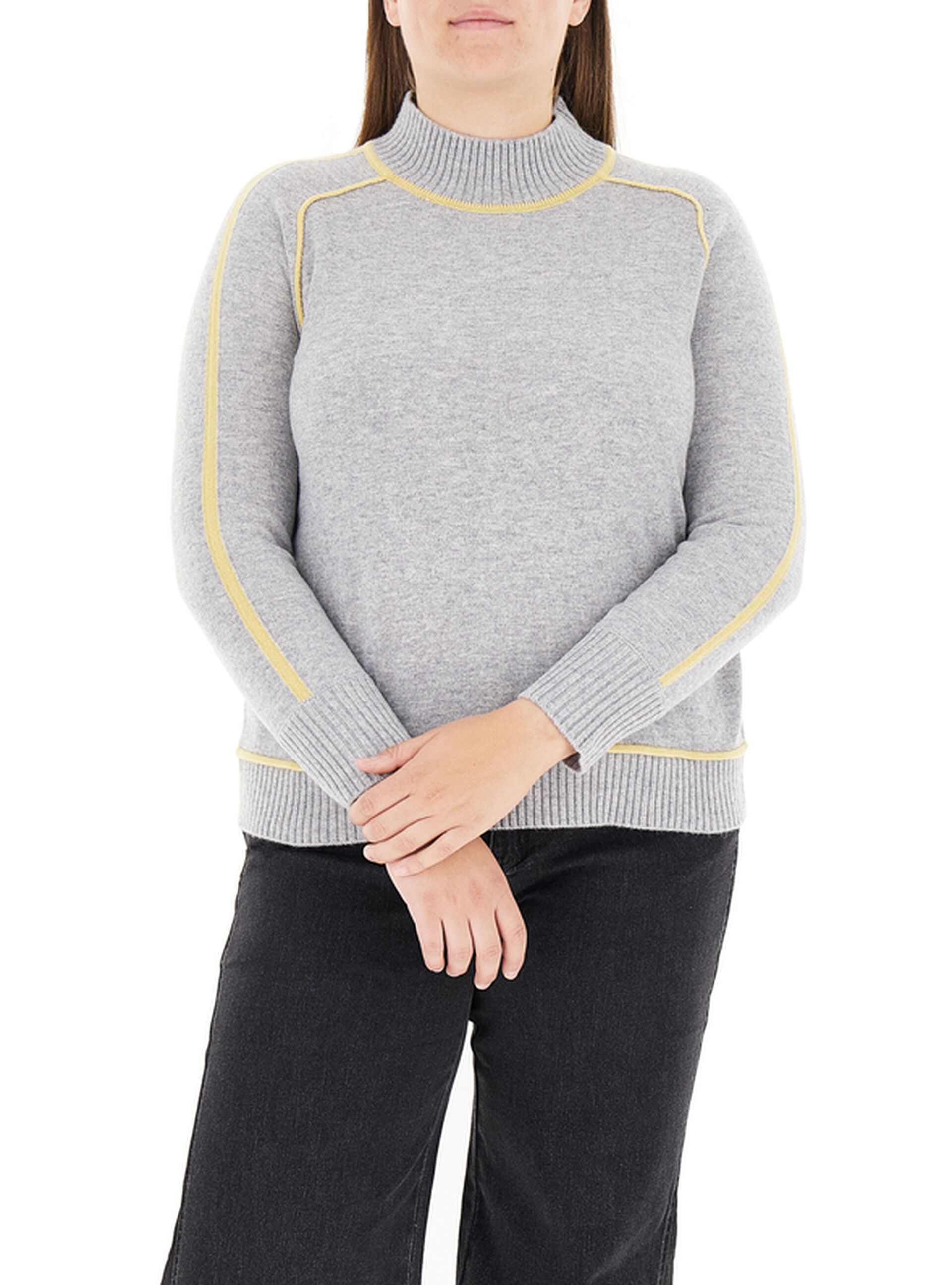Maglione in lana GRIGIO CHIARO XL