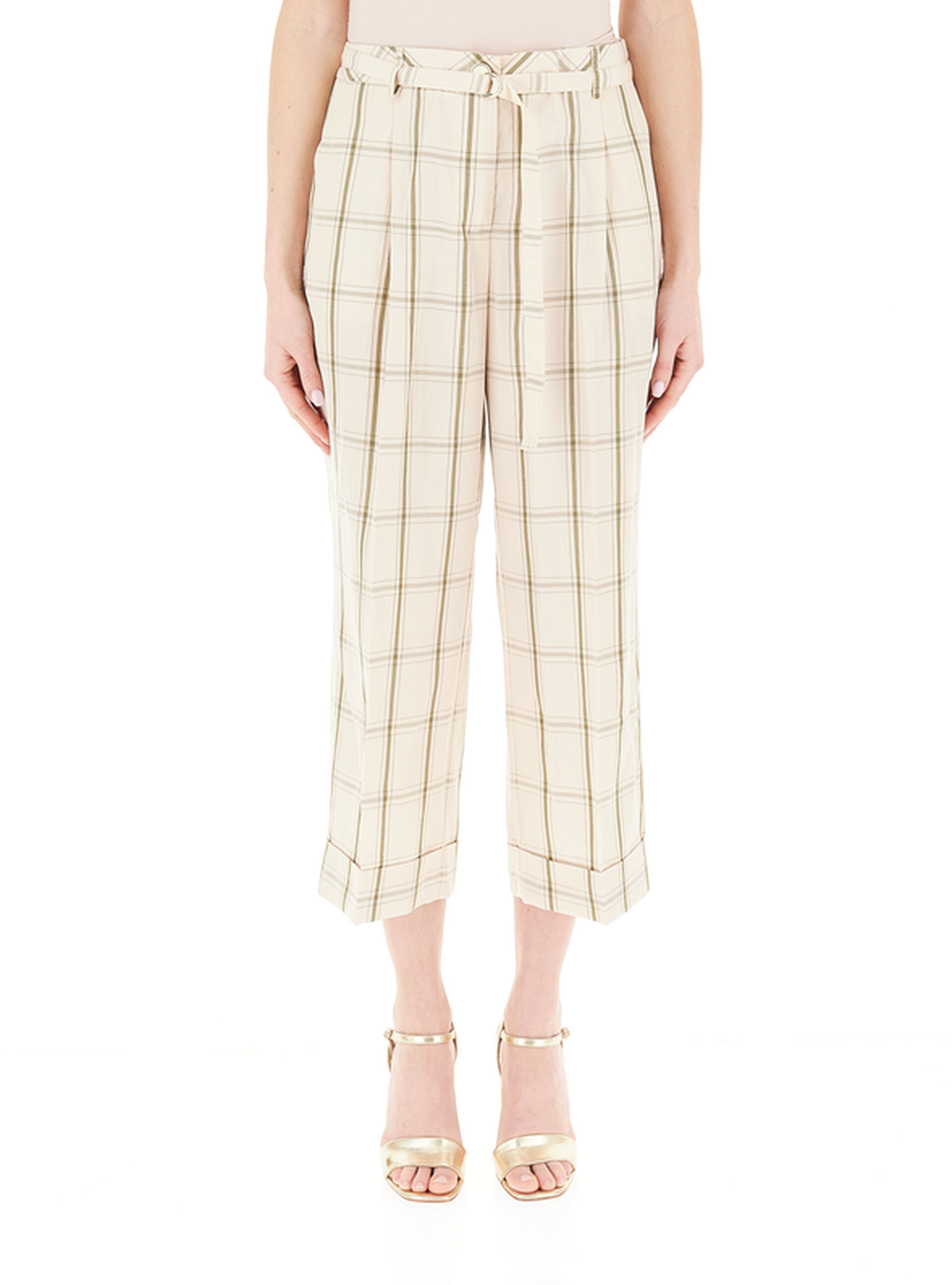 Pantalone pinces LIU JEANS BURRO 42