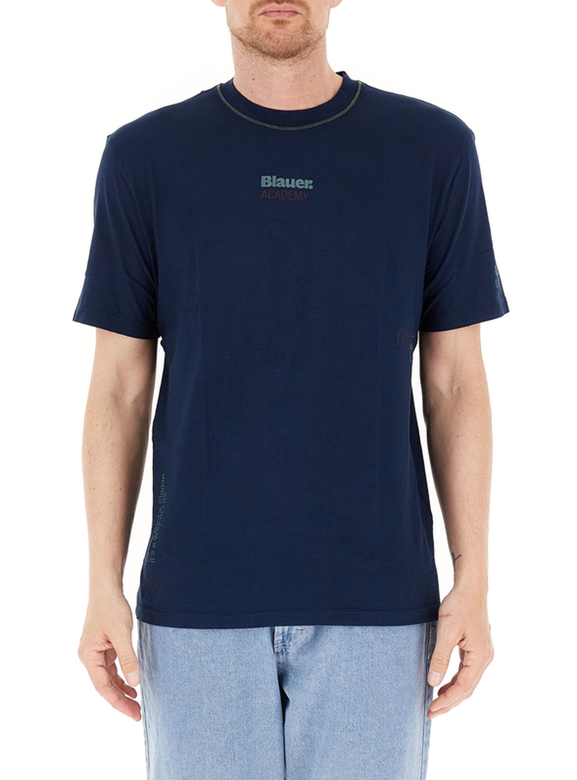 T-shirt girocollo BLU NAVY L