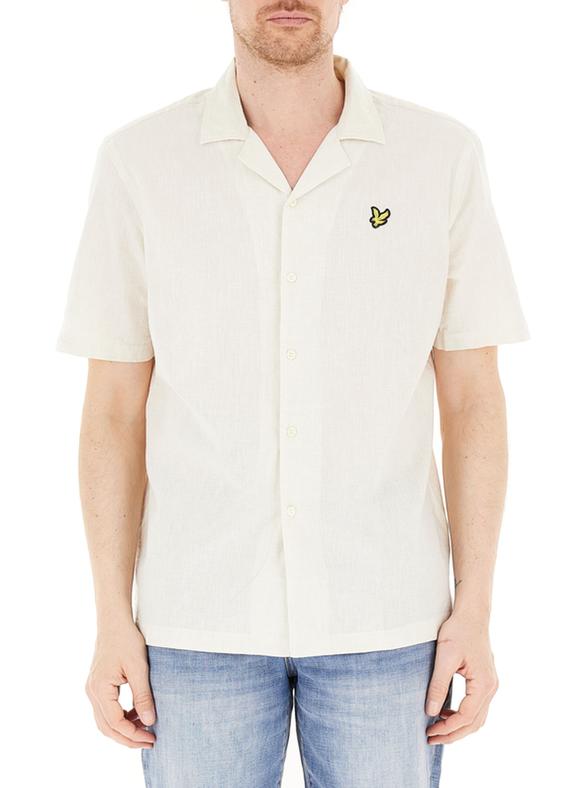 Camicia maniche corte AVORIO