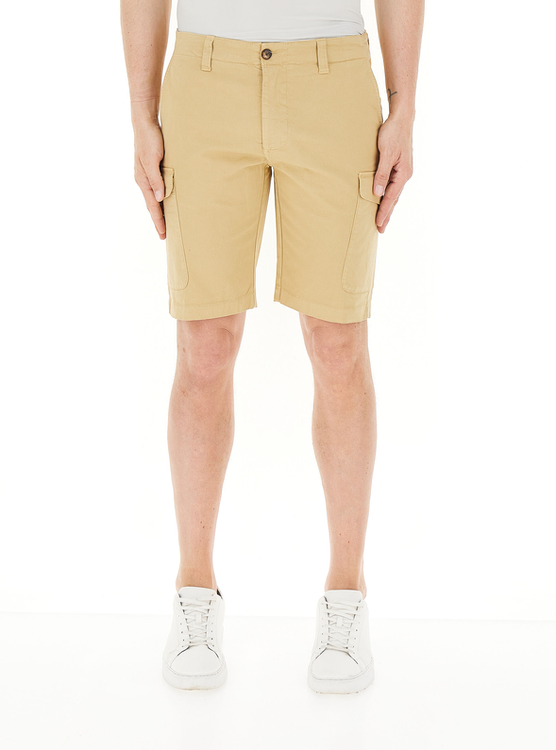 Bermuda in cotone BEIGE