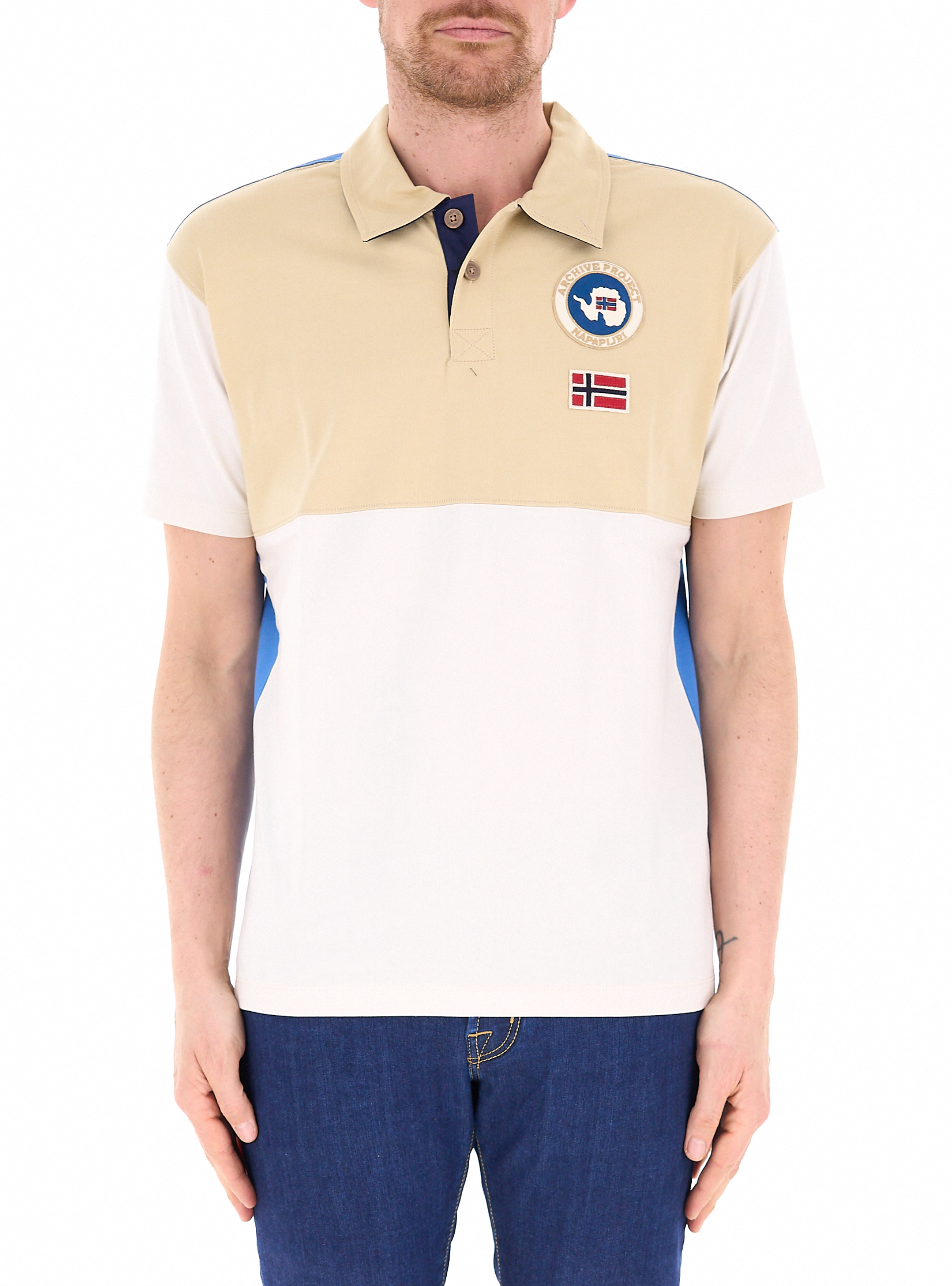 Napapijri Polo in cotone BEIGE