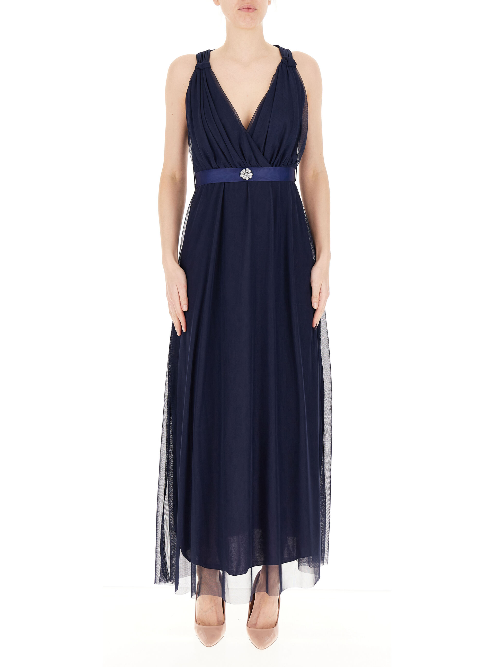 Abito lungo tulle BLU NOTTE