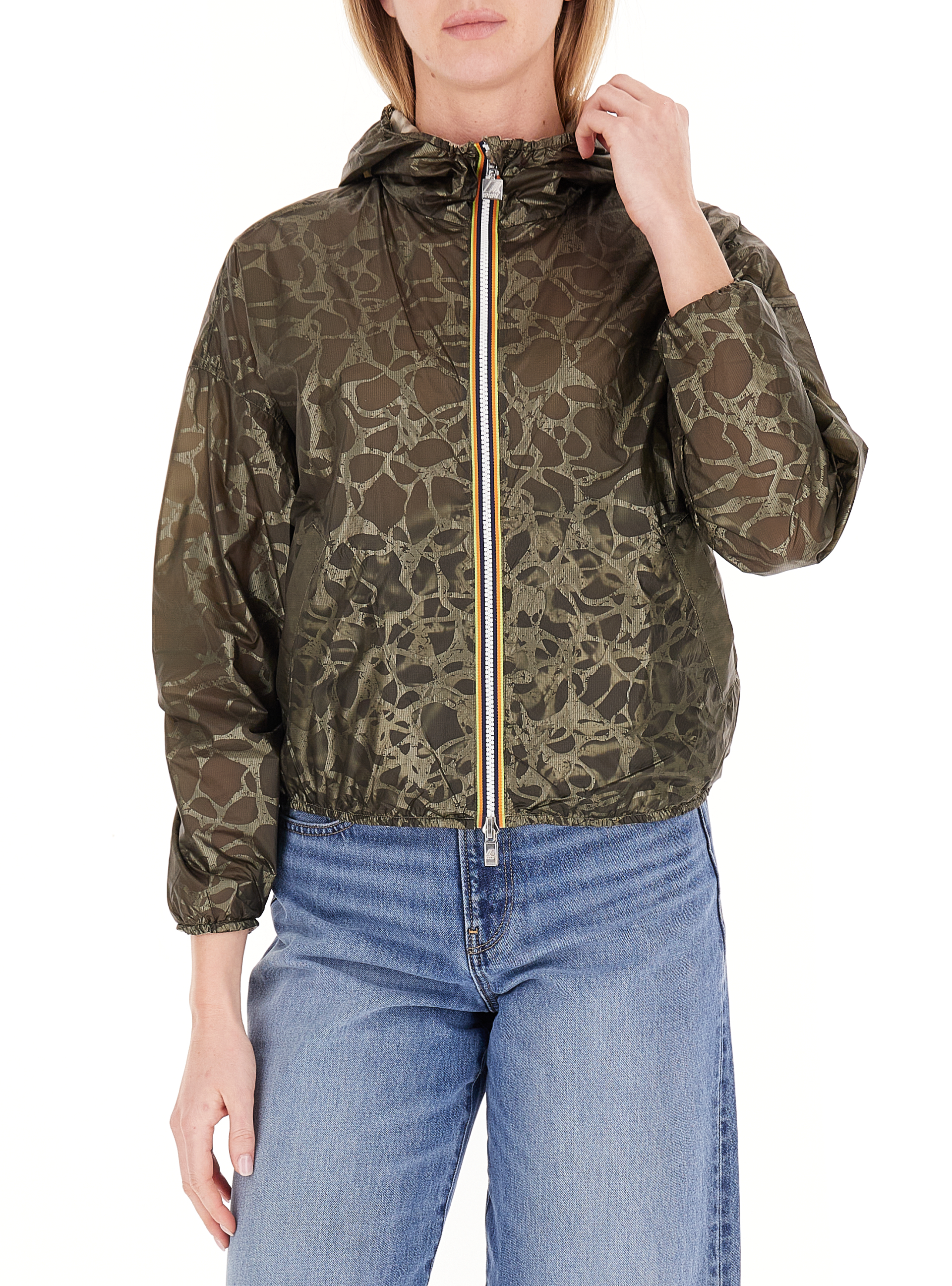 Giacca cropped reversibile VERDE OLIVA