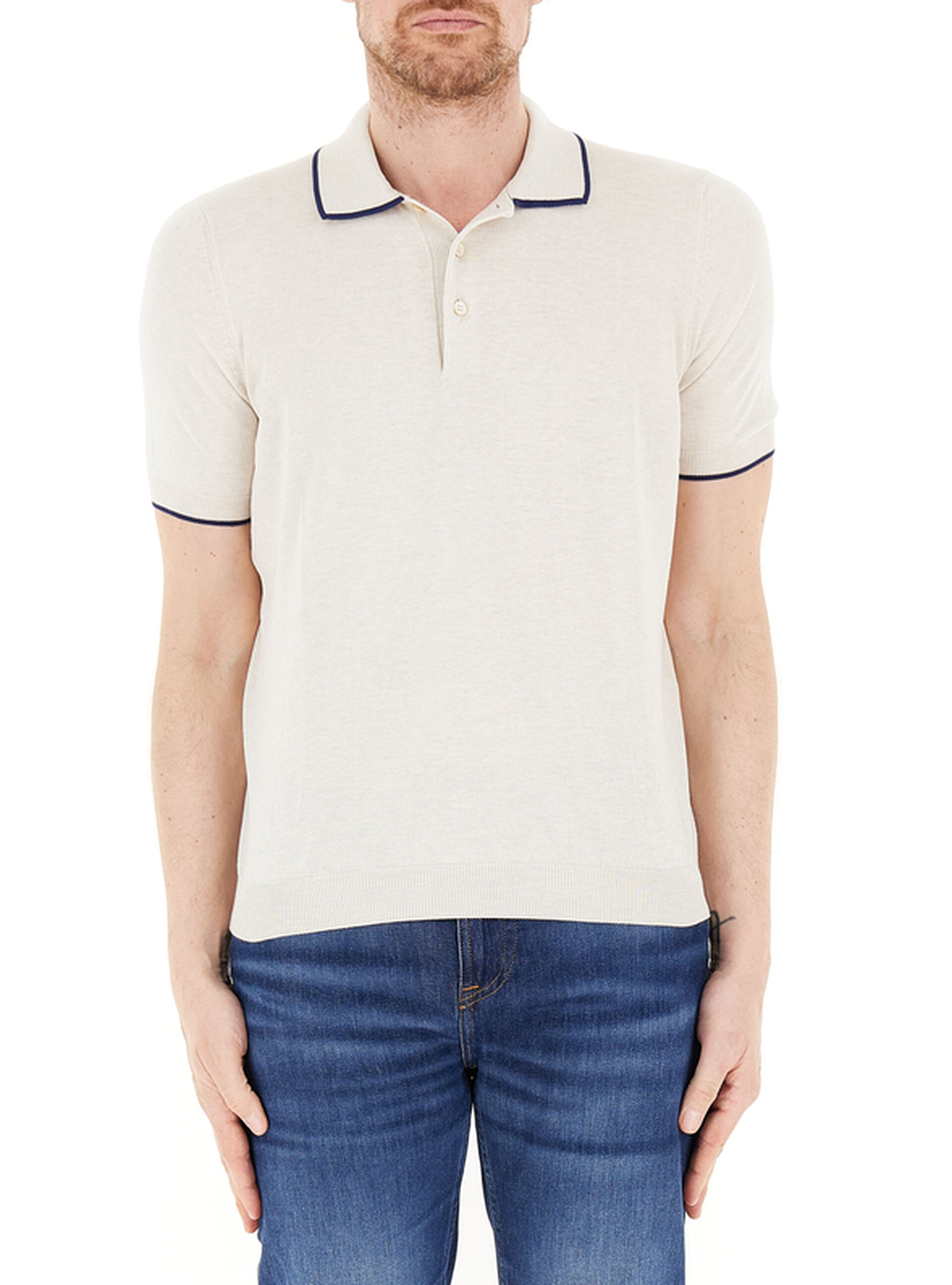 Polo maniche corte AVORIO