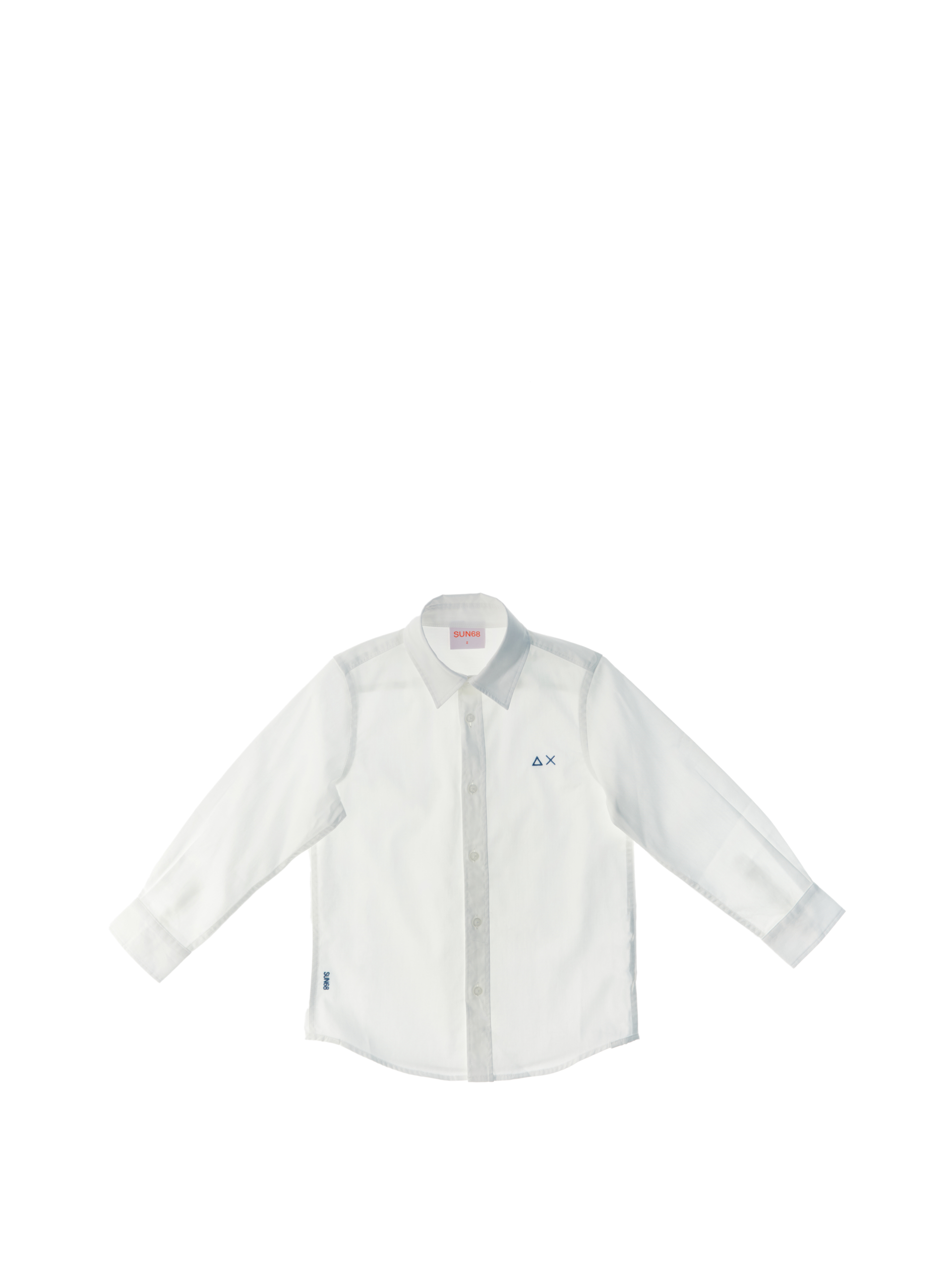 SUN68 Camicia maniche lunghe PANNA