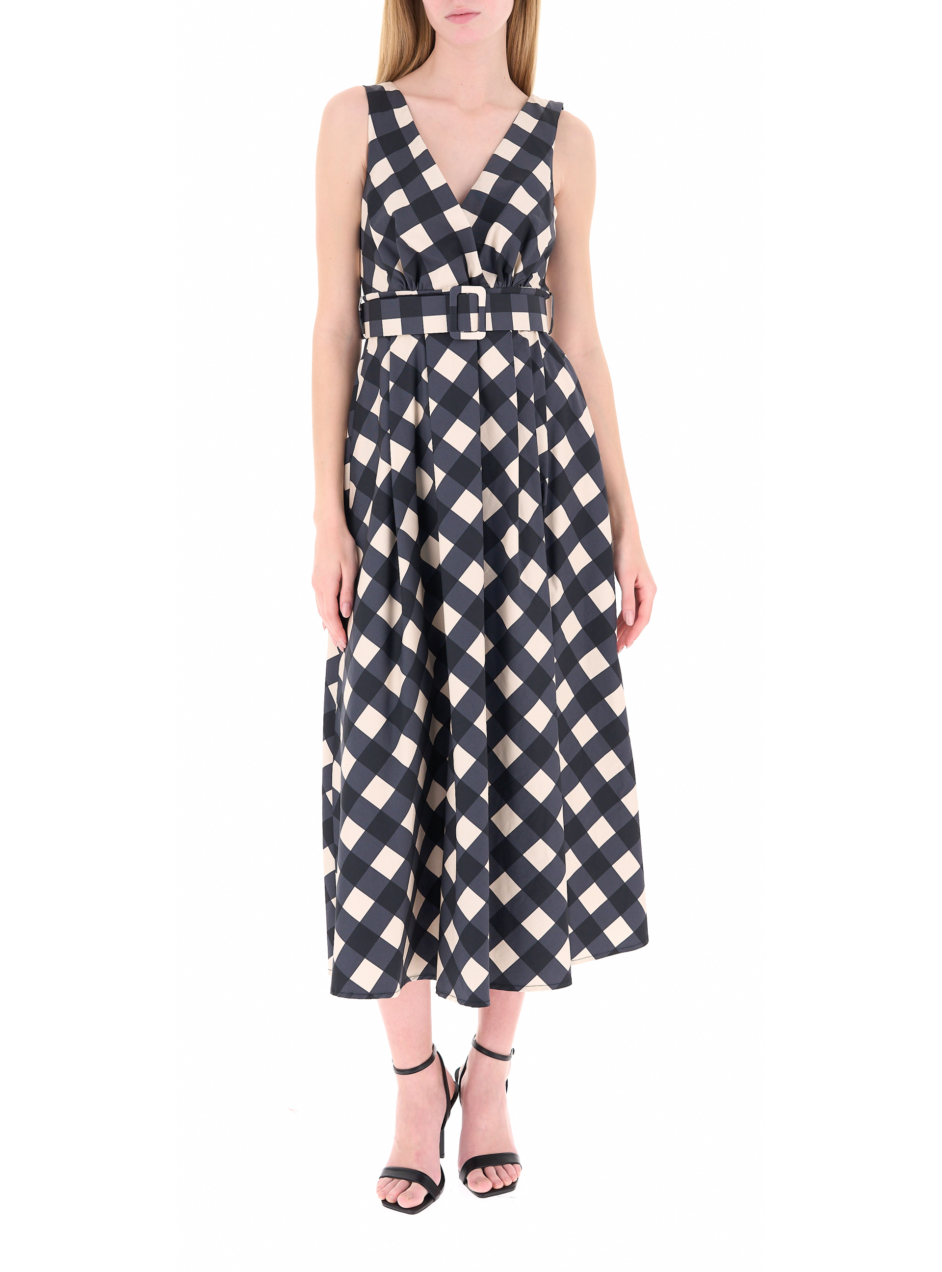 Abito scollo a V BLU NAVY