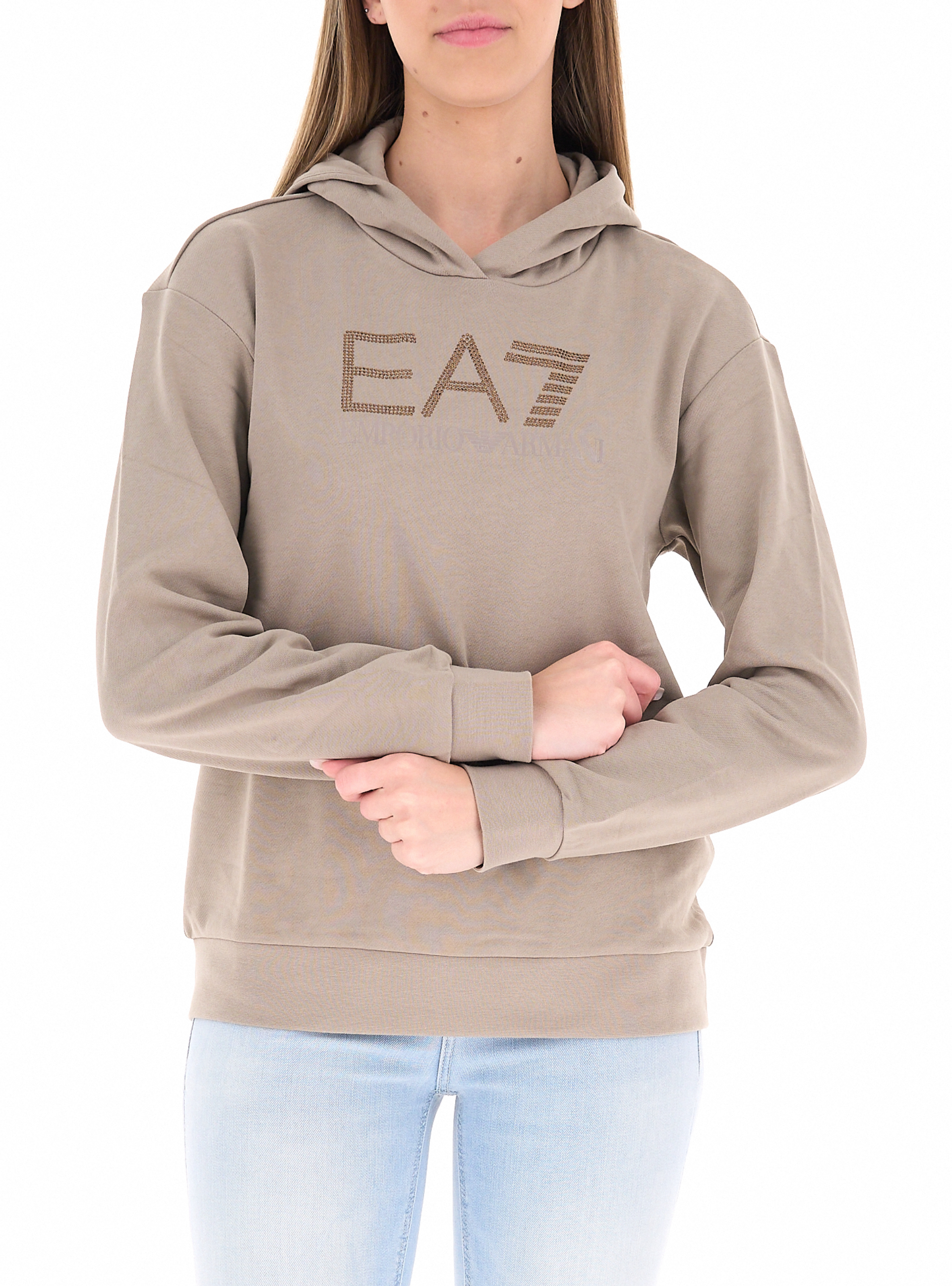Felpa con cappuccio BEIGE M