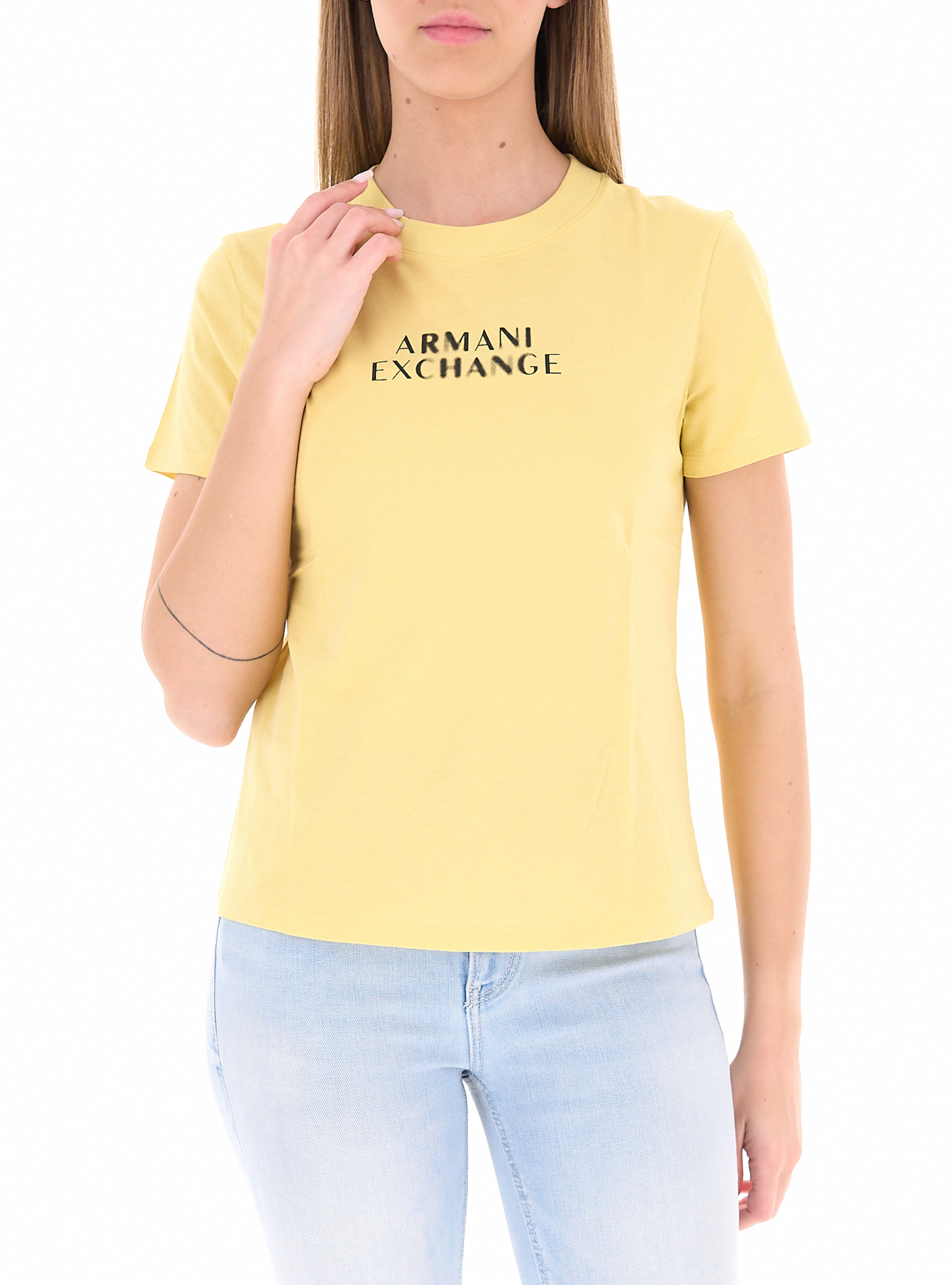 T-shirt girocollo GIALLO