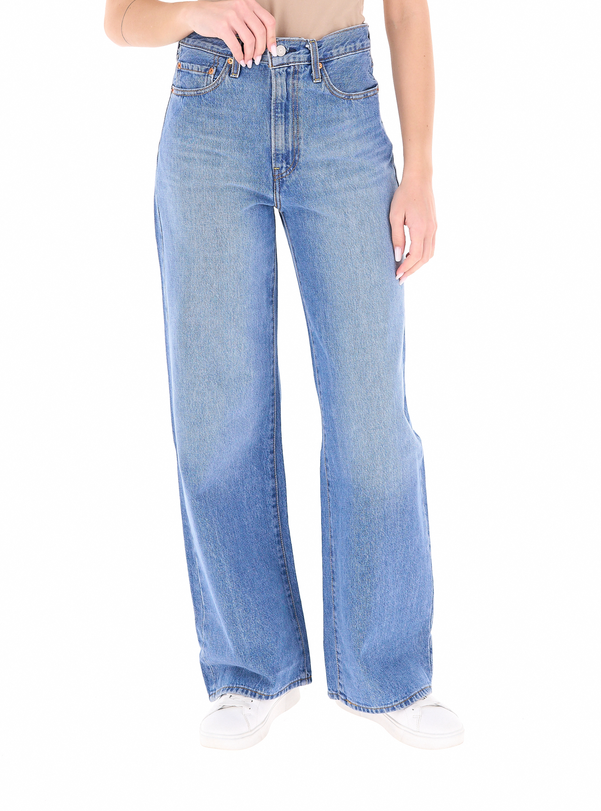 Levis Jeans Ribcage LEVI'S AZZURRO