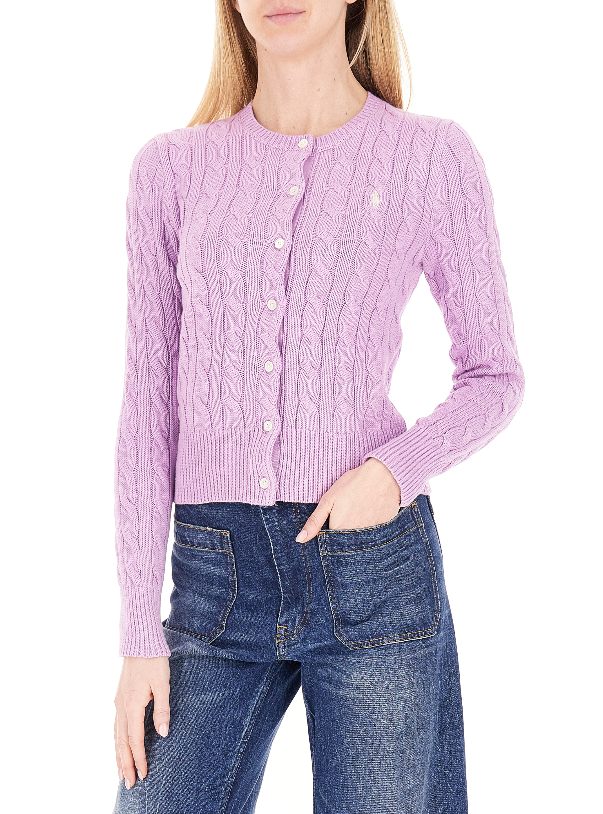 Cardigan a trecce POLO LILLA M