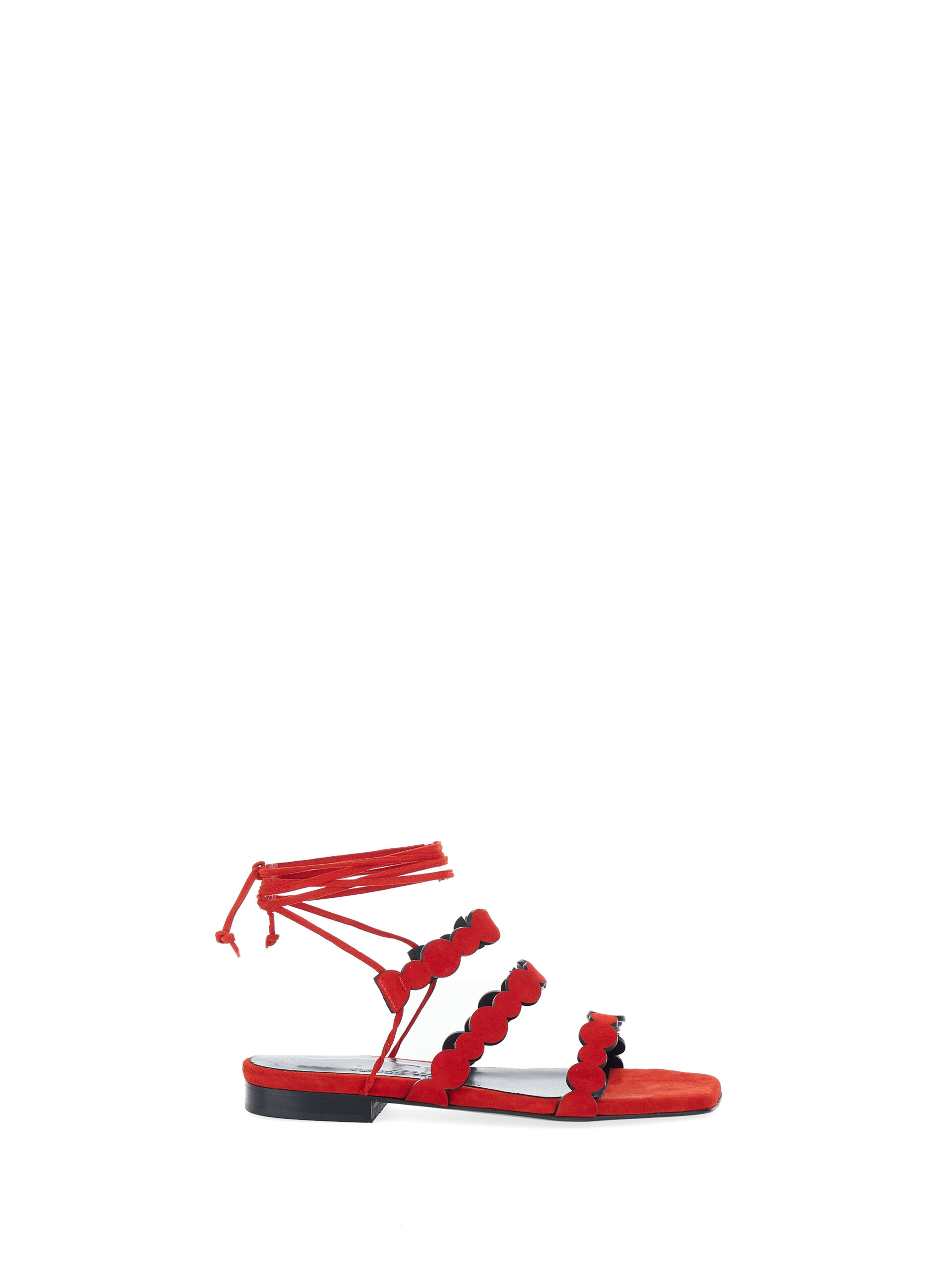 Sandali in pelle ROSSO