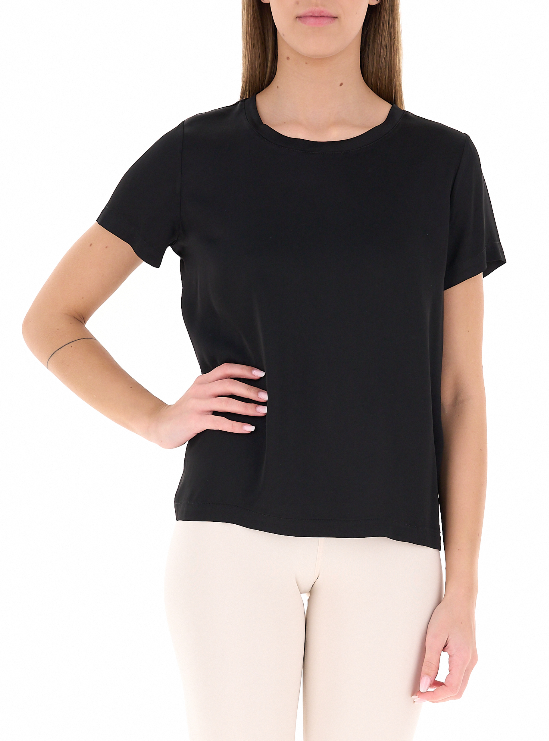 VICOLO T-shirt in satin NERO M