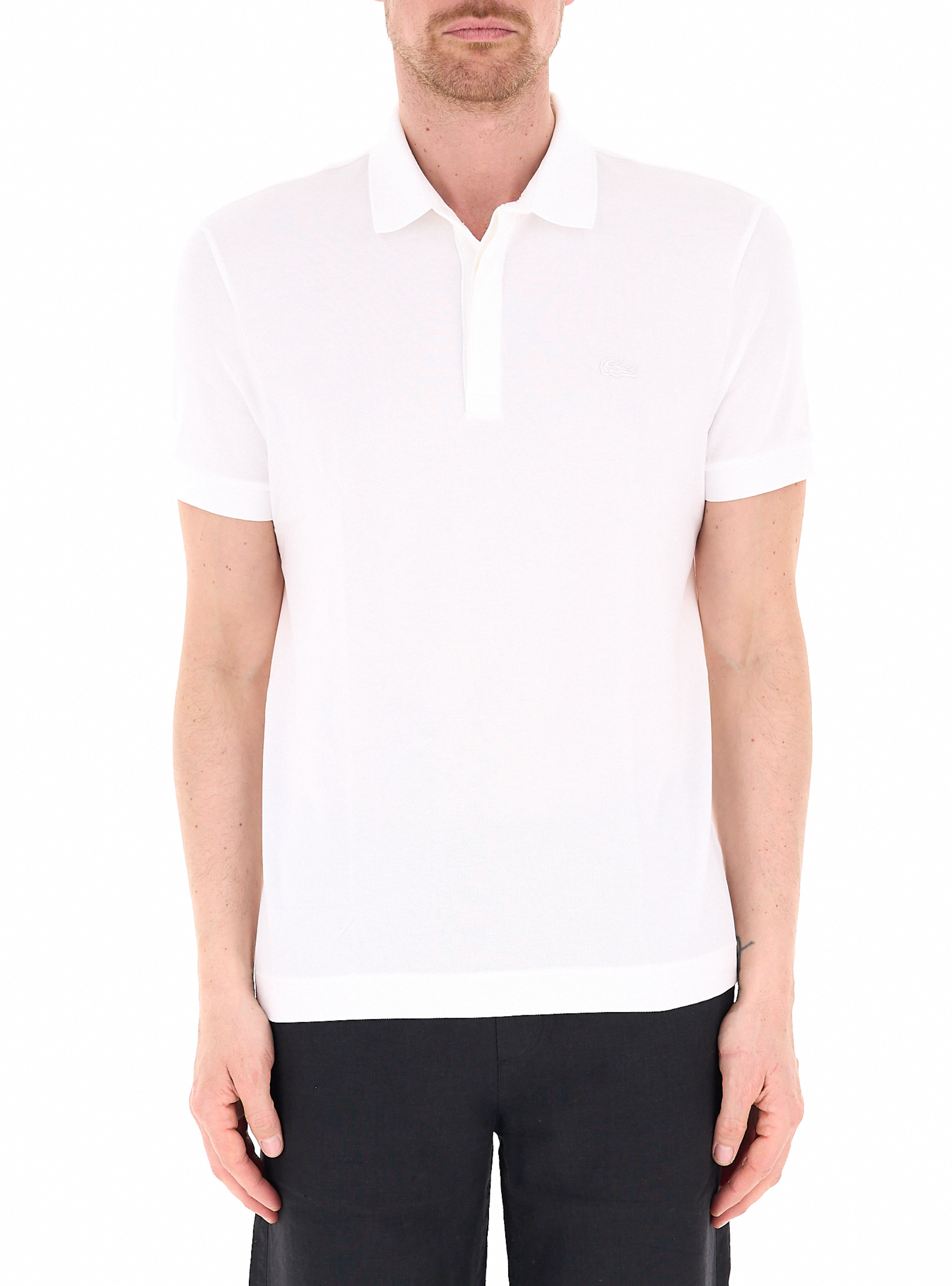 Lacoste Polo in cotone BIANCO