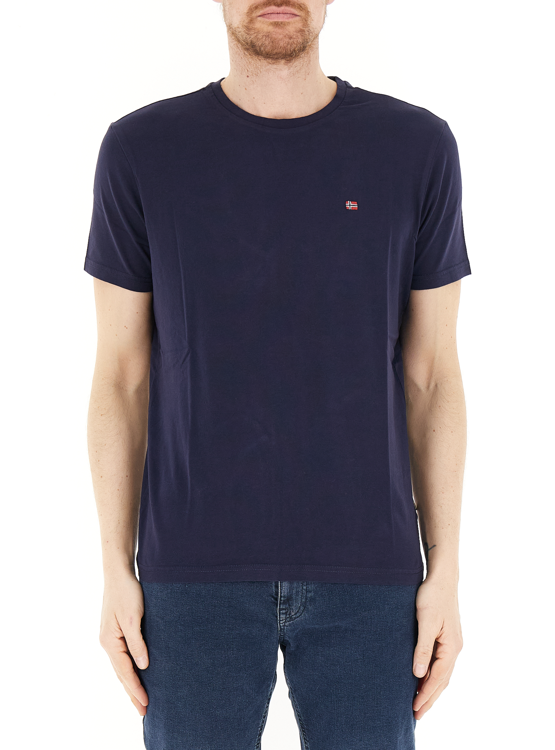 T-shirt con logo BLU NAVY 3XL