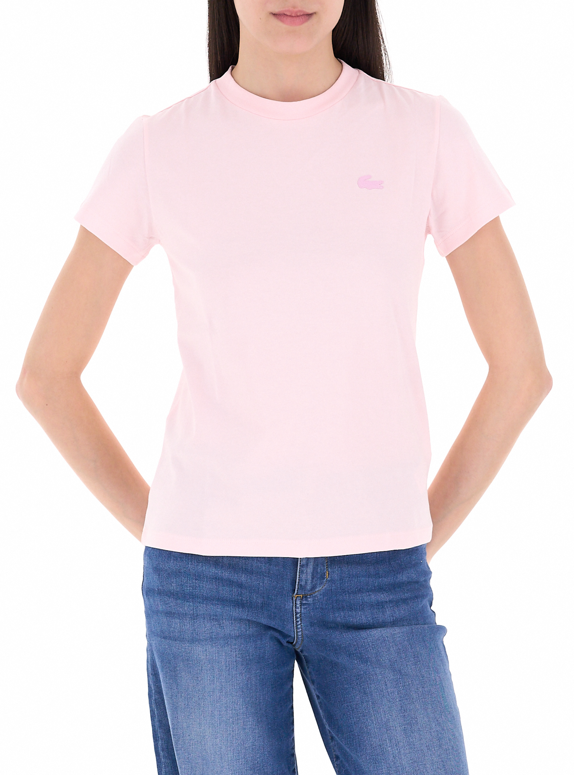 Lacoste T-shirt girocollo ROSA