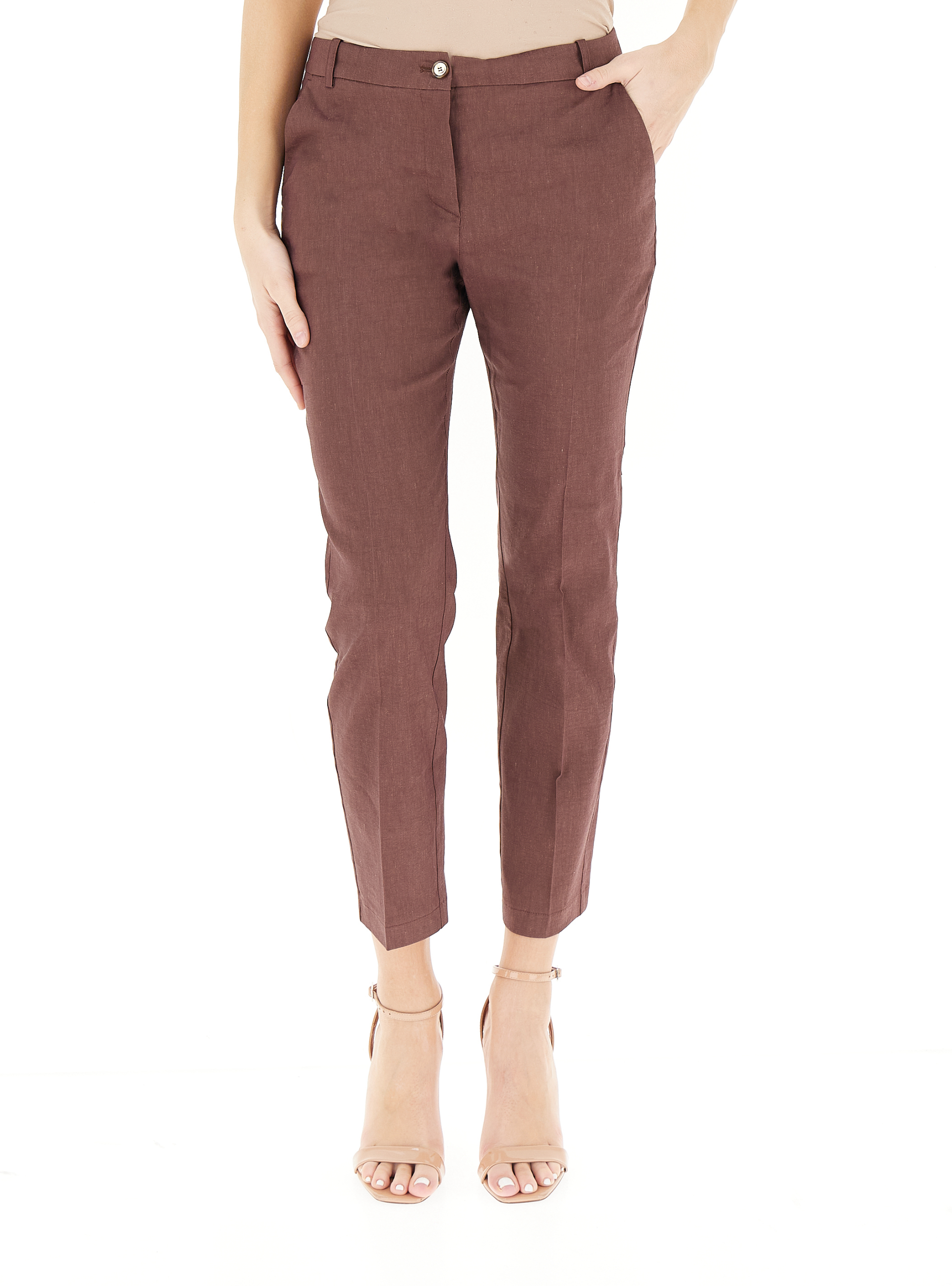 Pantalone a sigaretta MARRONE CHIARO