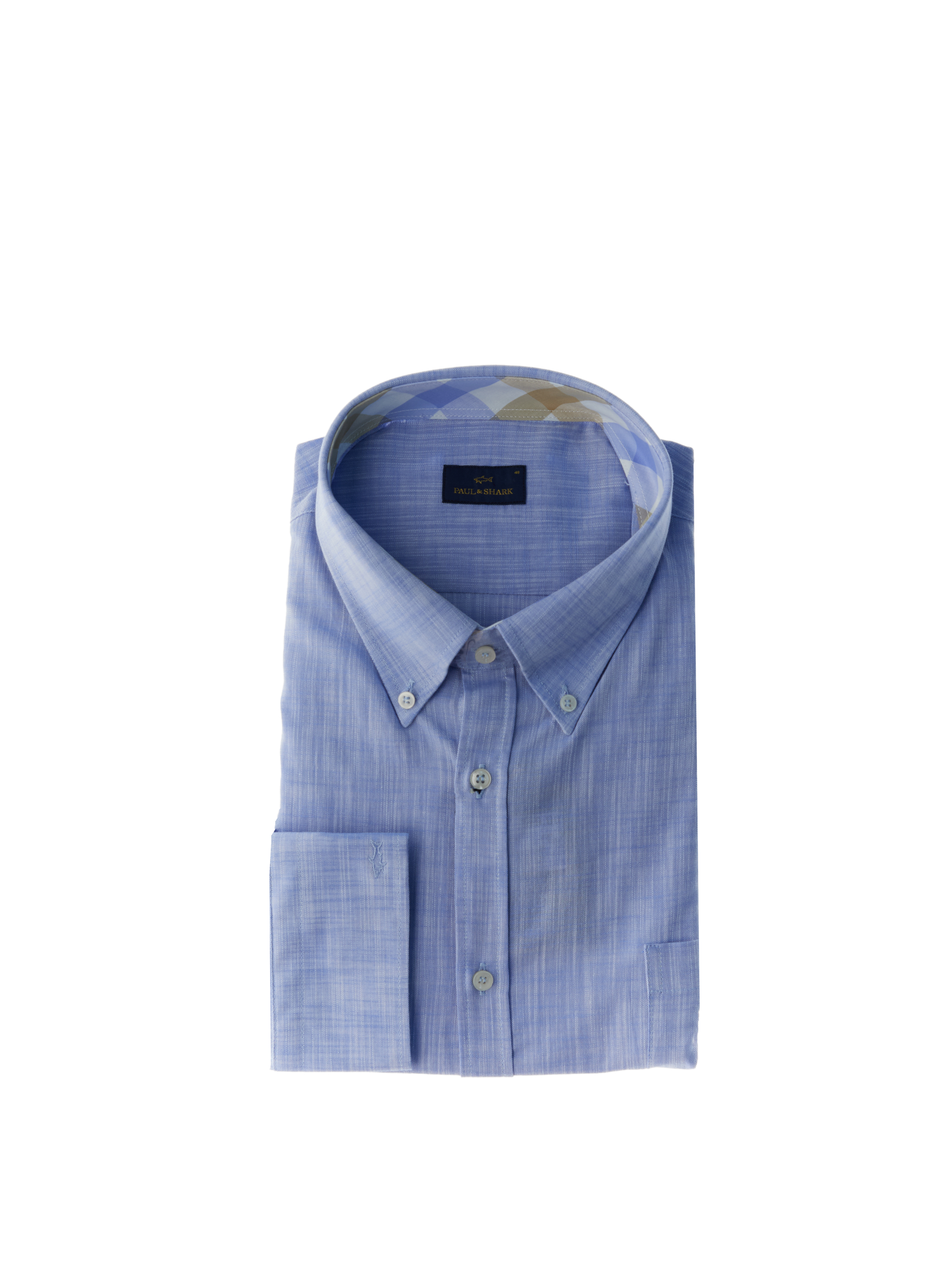 Camicia maniche lunghe AZZURRO OXFORD 41