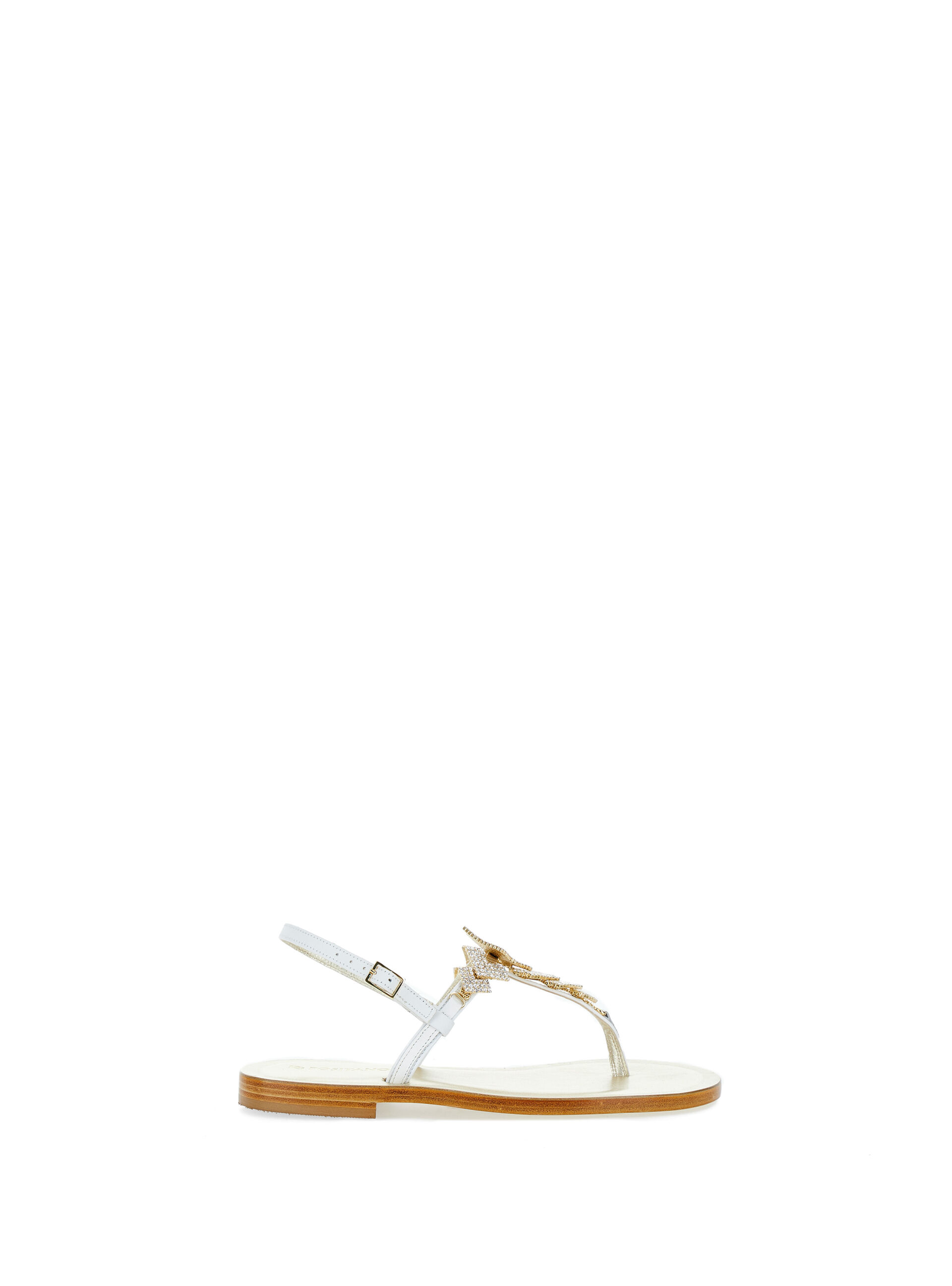 Sandali infradito strass BIANCO