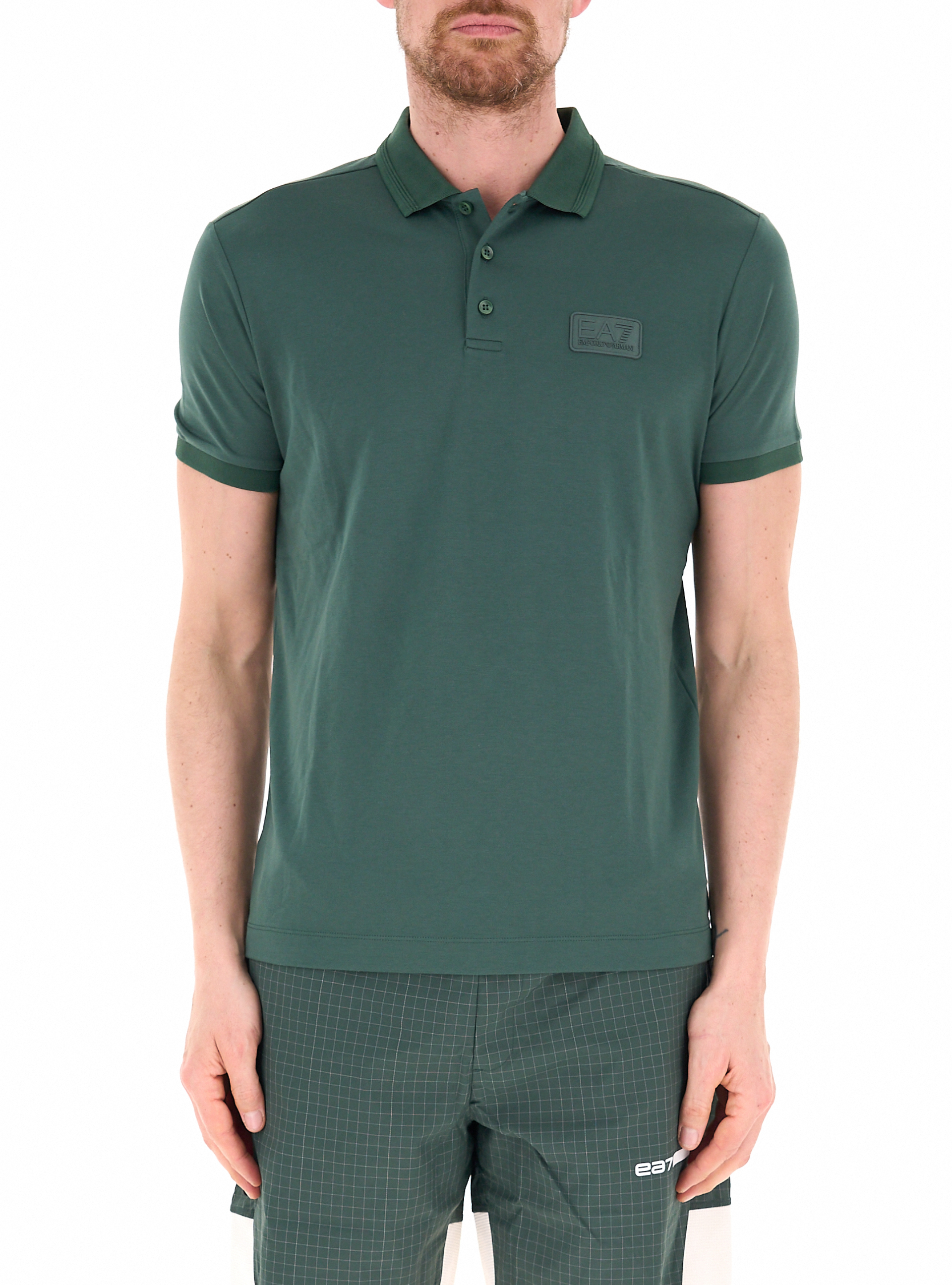 Polo in cotone VERDE SCURO