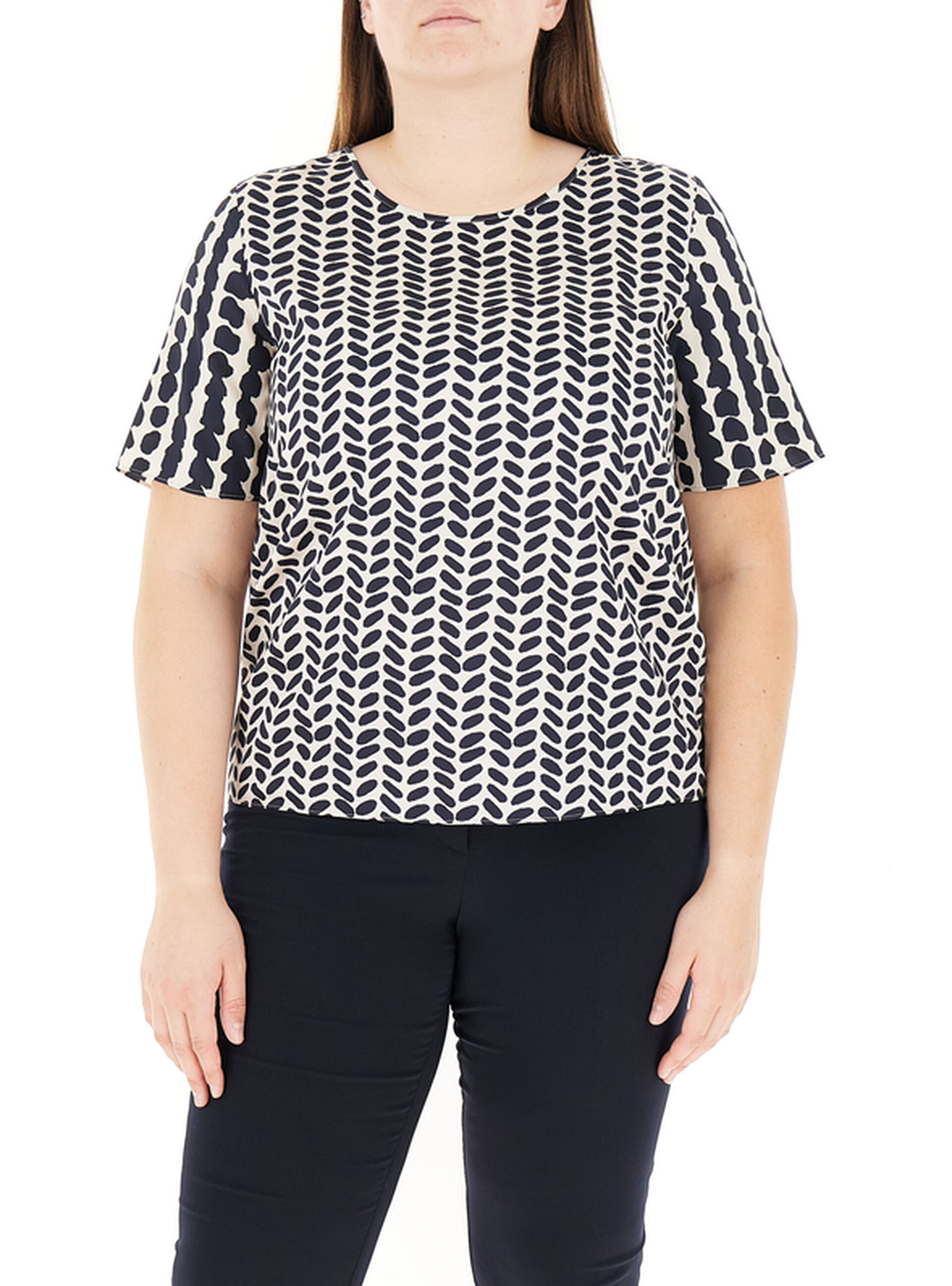 T-shirt girocollo NERO 25