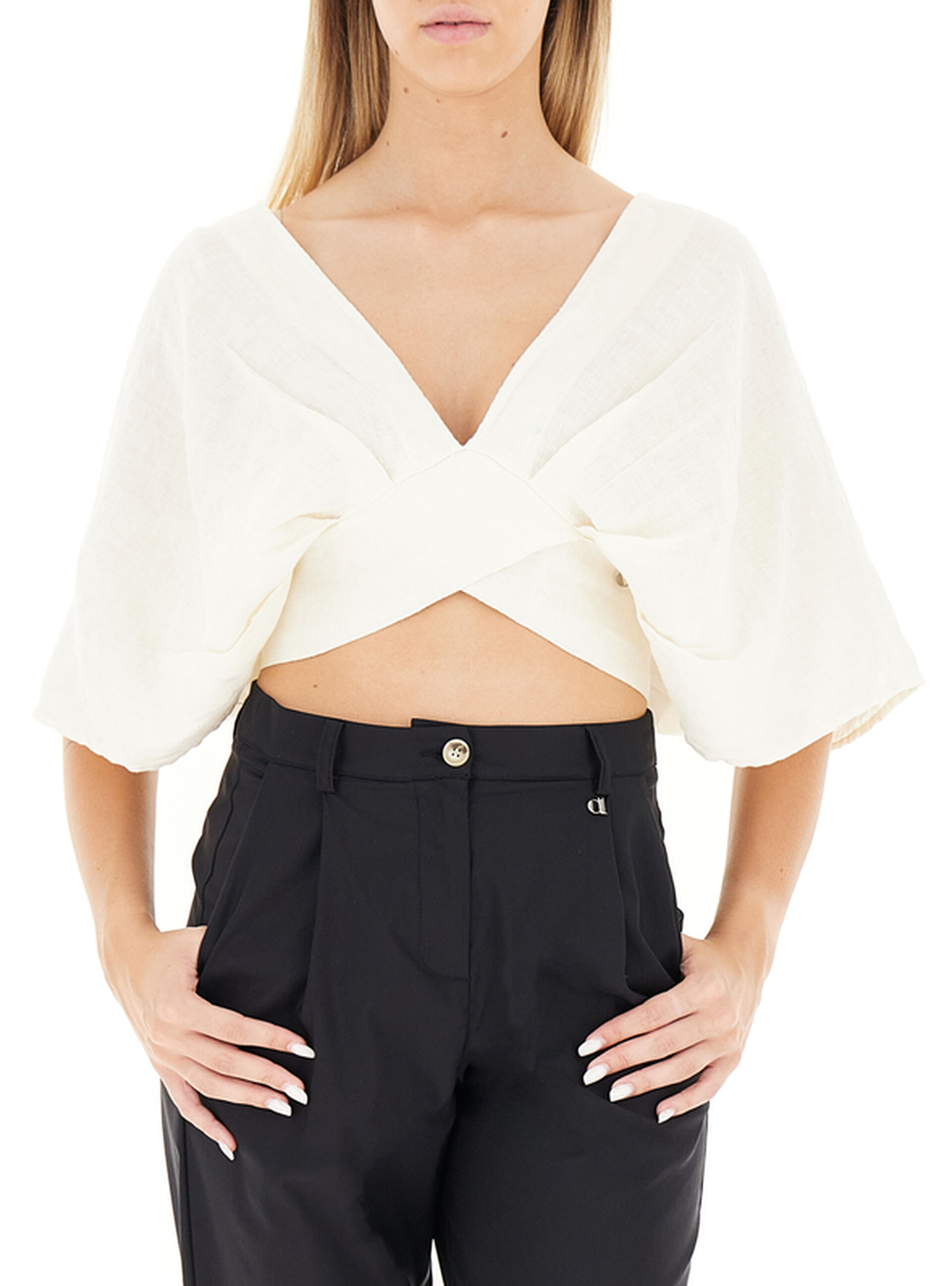 Dixie Top in lino BURRO