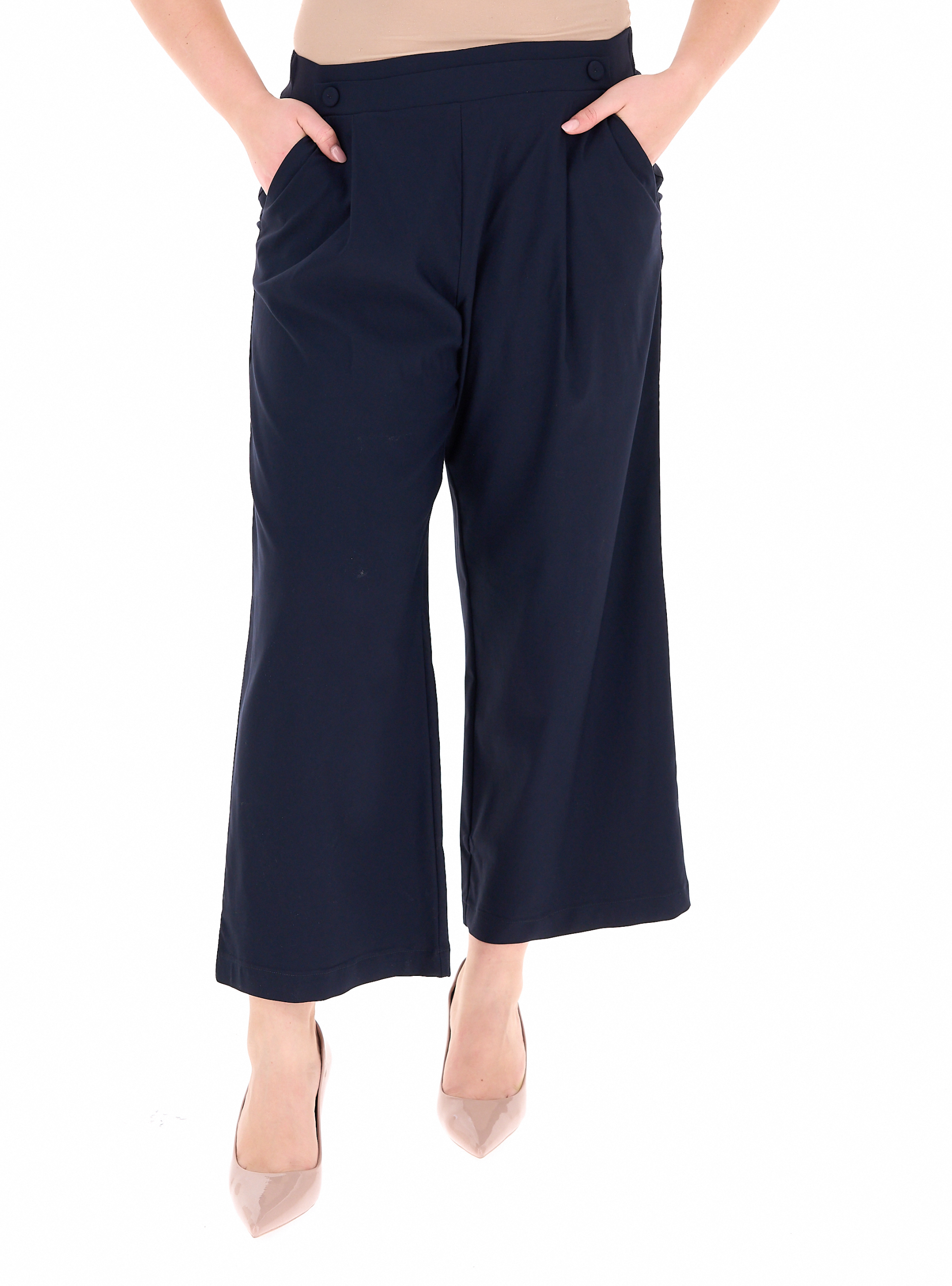 Pantalone misto viscosa BLU NOTTE